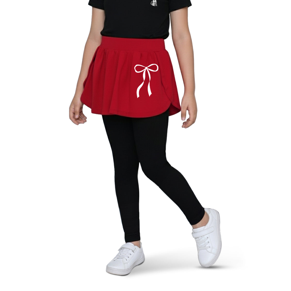 Bow Skeggings & Black Pastry T-shirt Set
