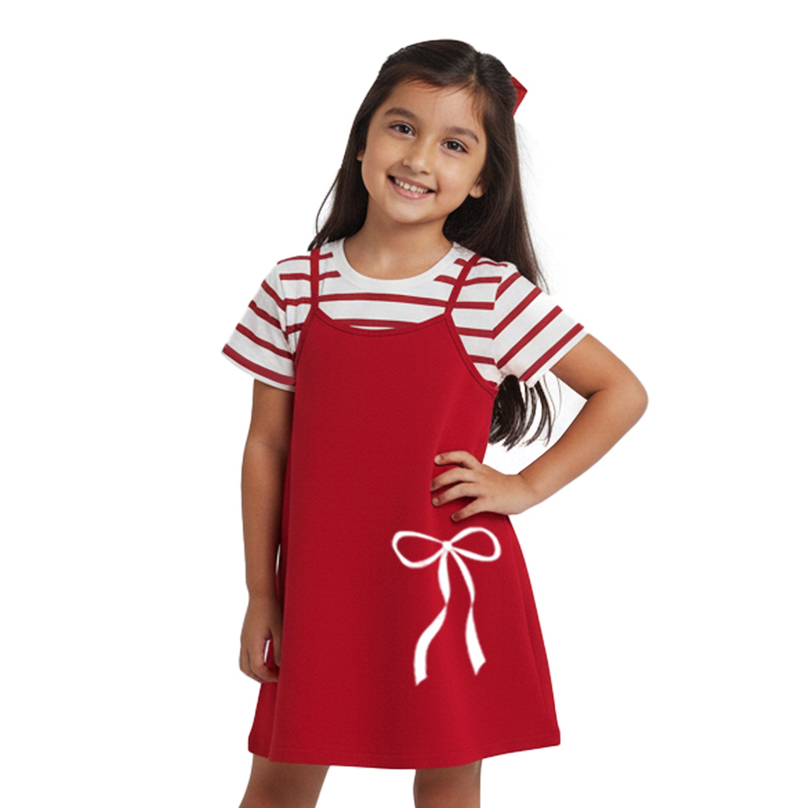 white christmas dresses Christmas Gift T-shirt & Dress Set