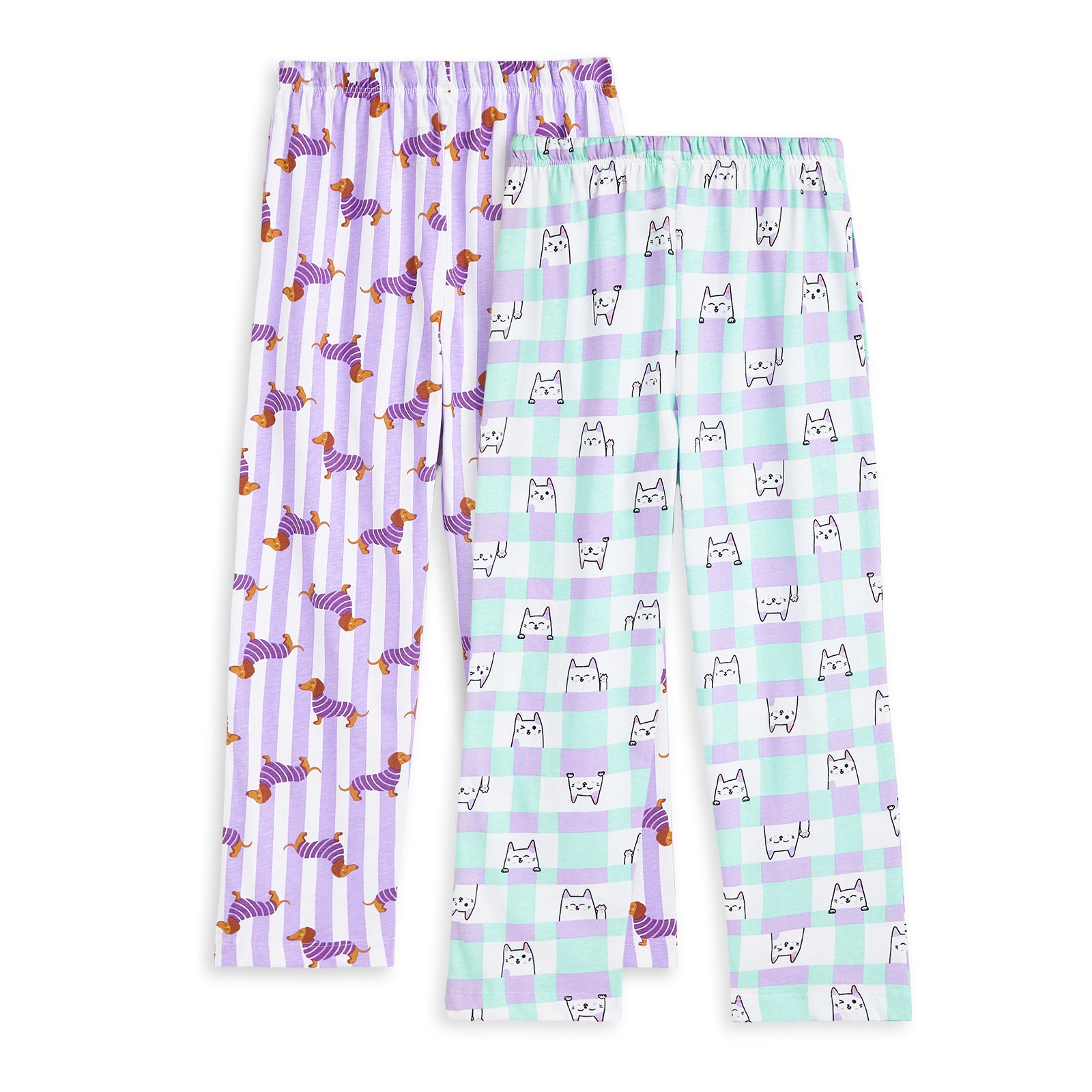 2-Pack Pajamas - Cat & Dog