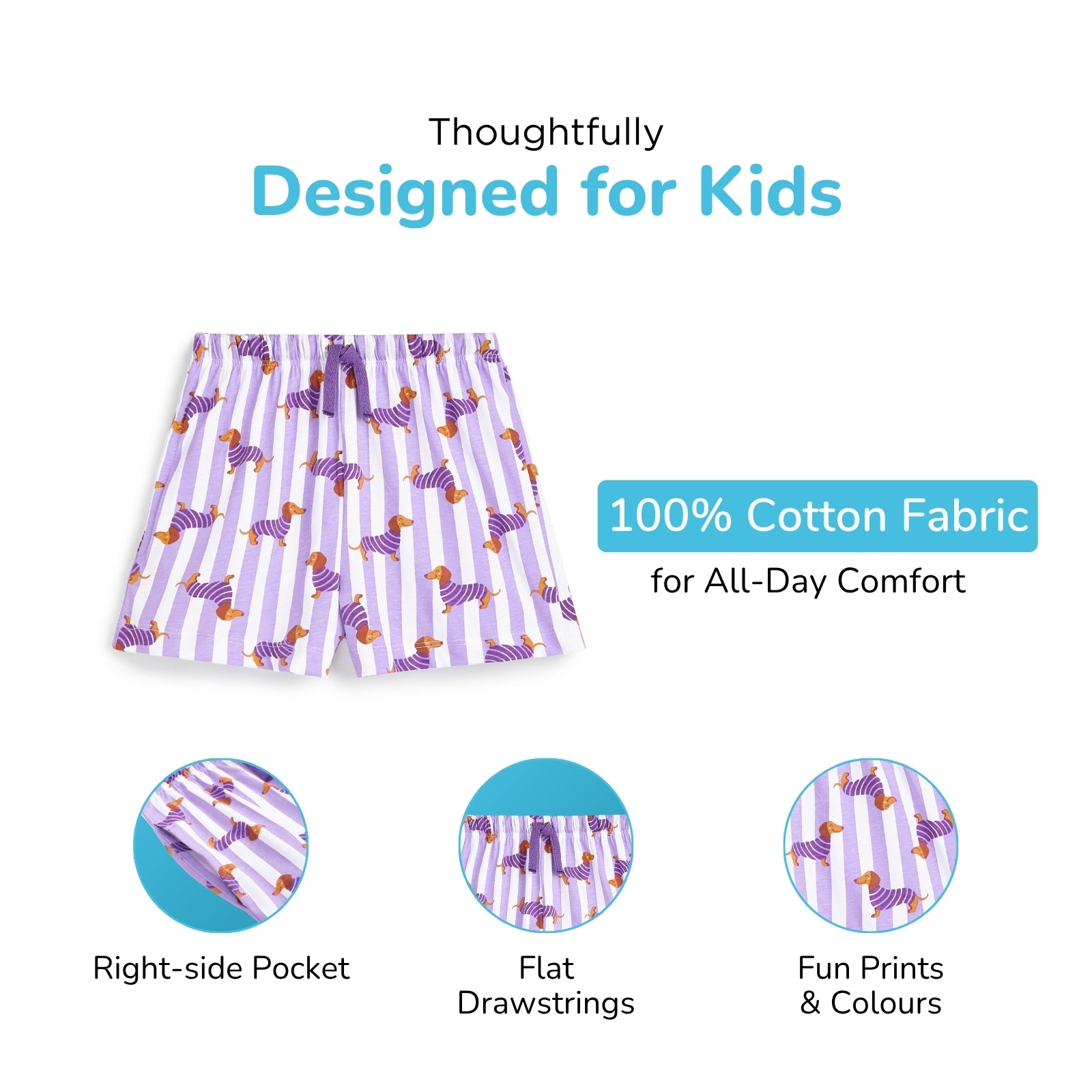 2-Pack Night Shorts - Dog & Bear