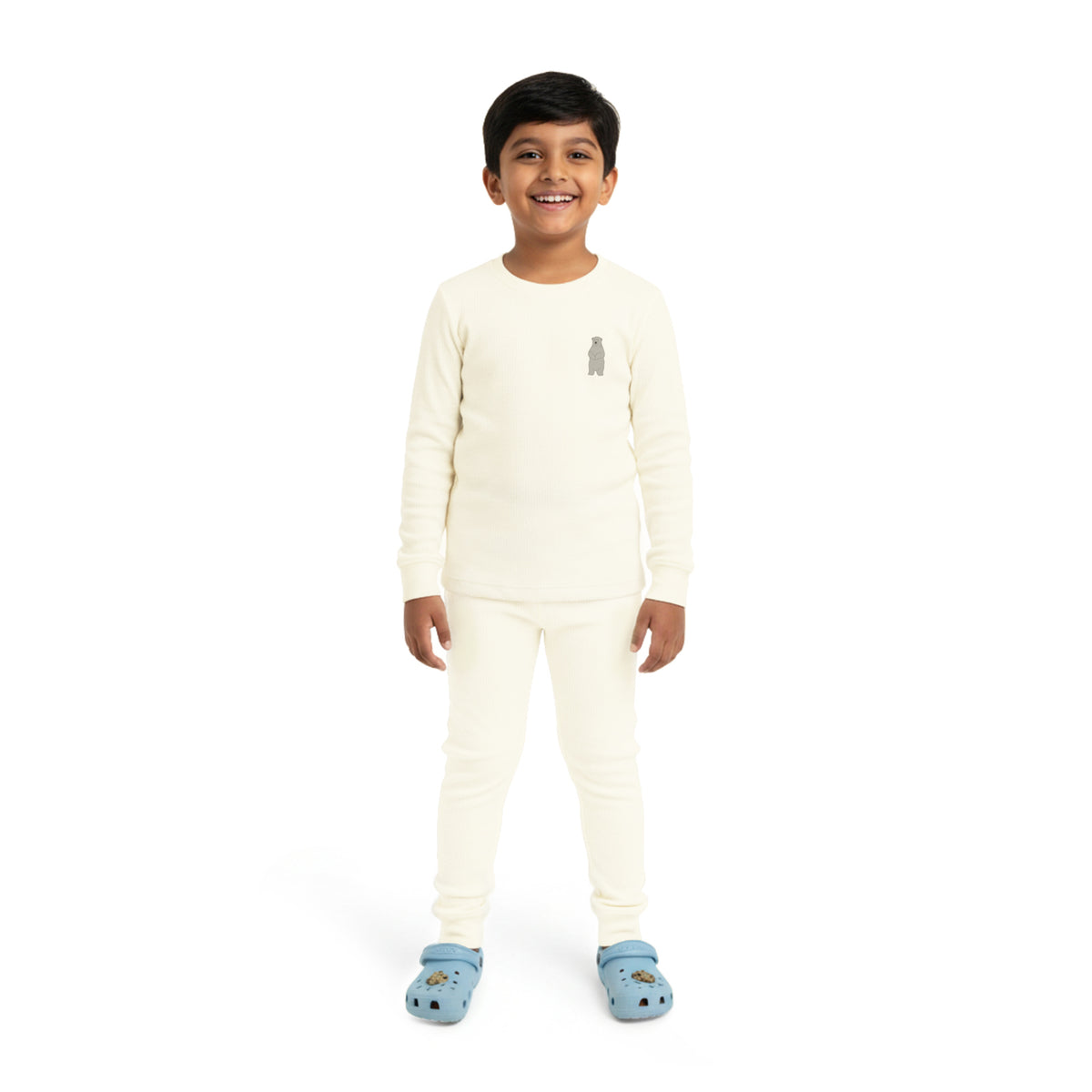 Cream Thermal Set For Boys