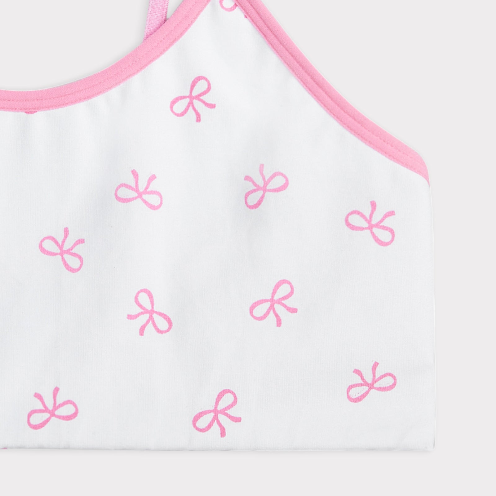 White Bow Training Bra