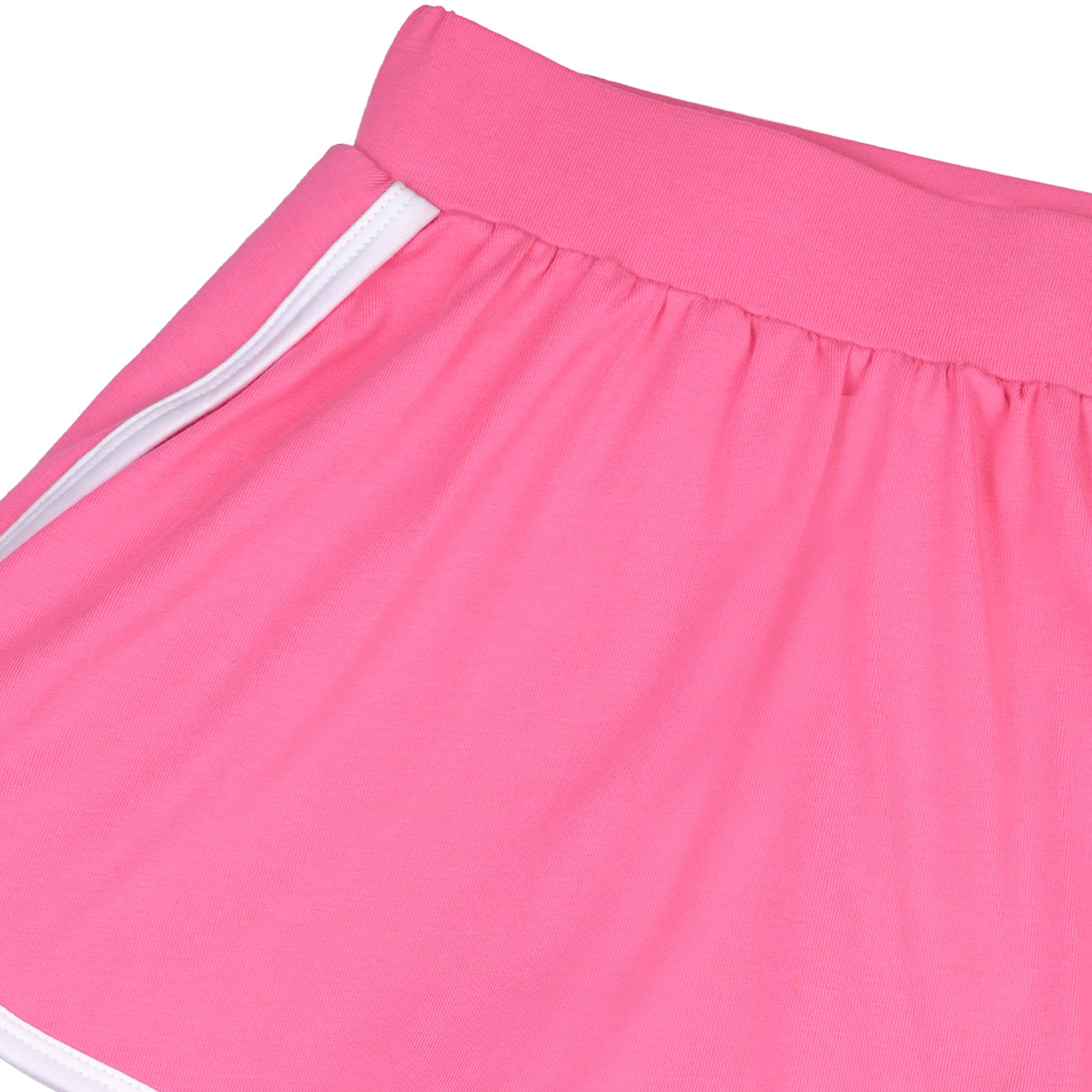 Pink Skeggings & White T-shirt Set