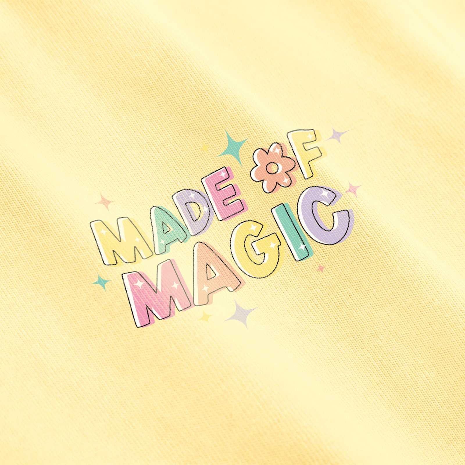 Pink Unicorn Skeggings & Yellow Magic T-shirt Set