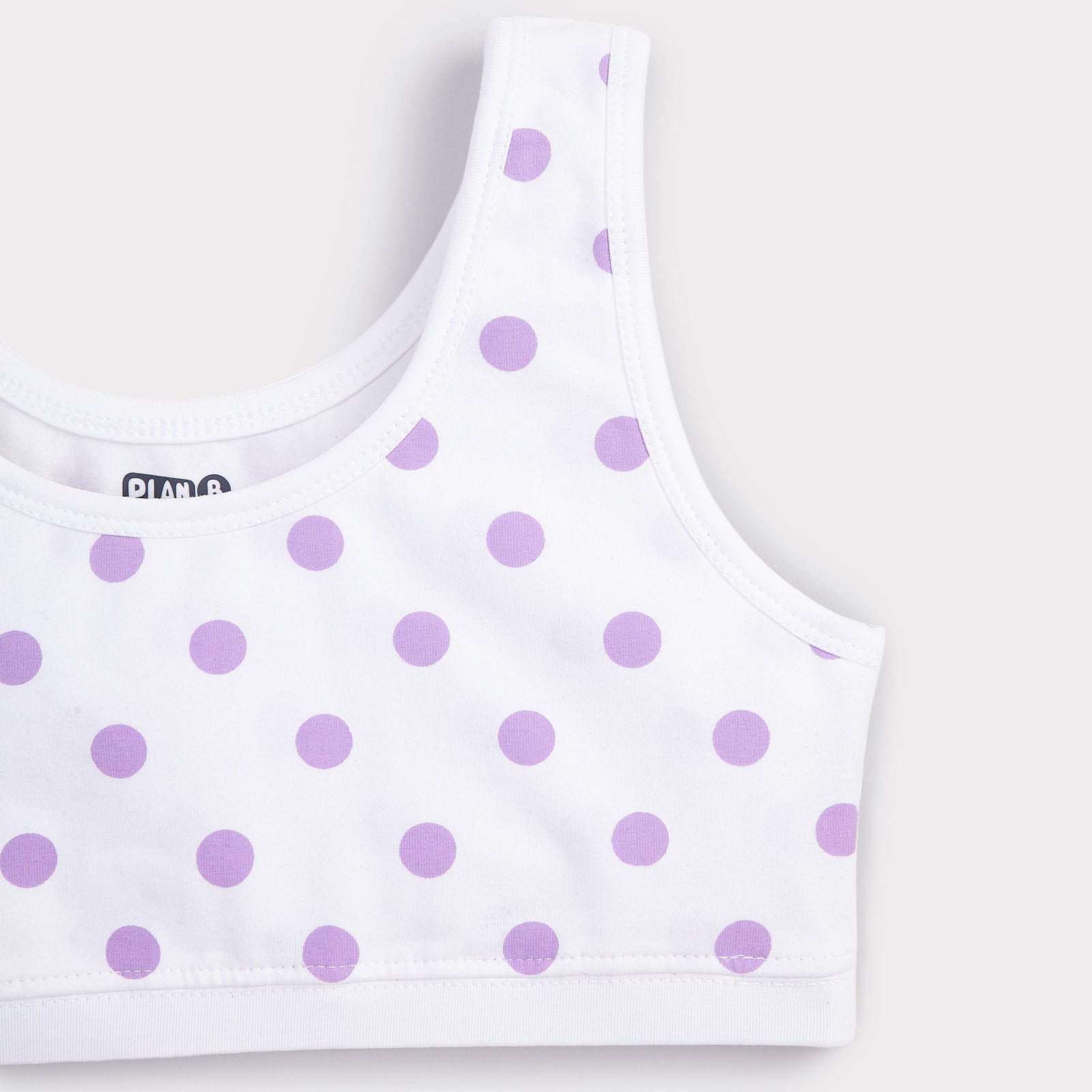 U-Shaped Polka Double Layered Sports Bra