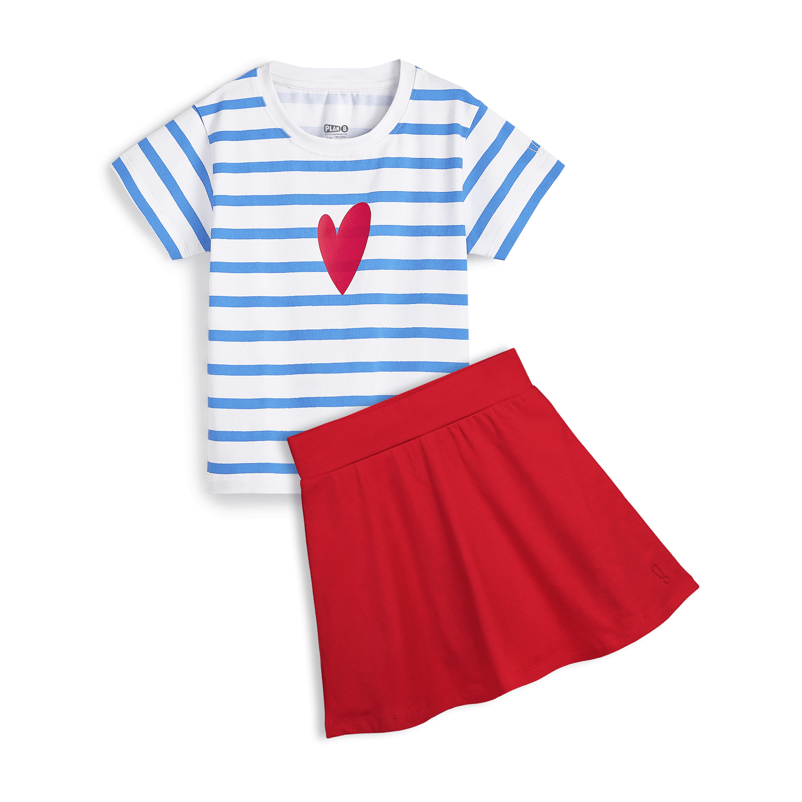 Red Skater Skirt & Top Set