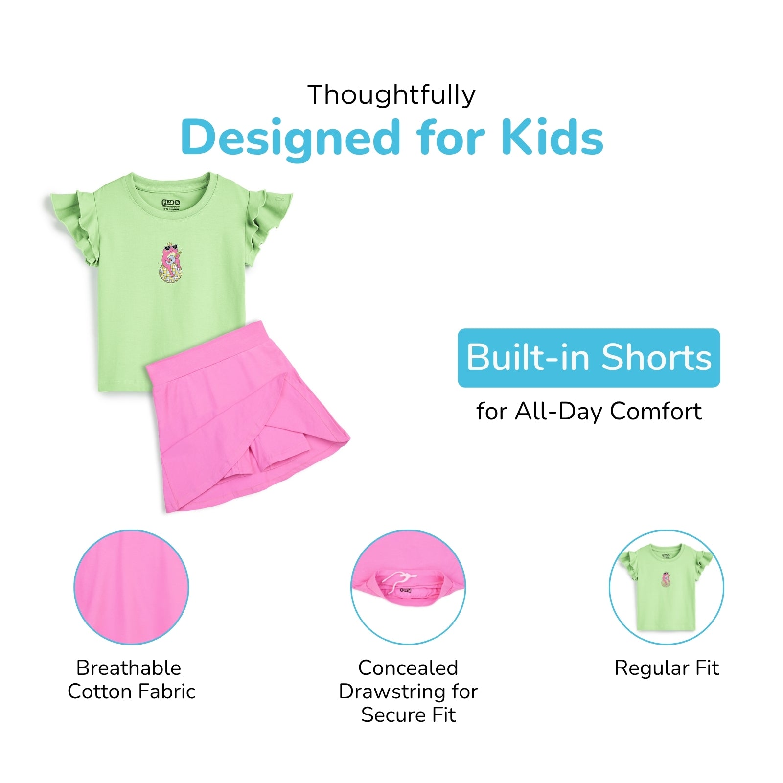 Froggy Skater Skirt & Top Set