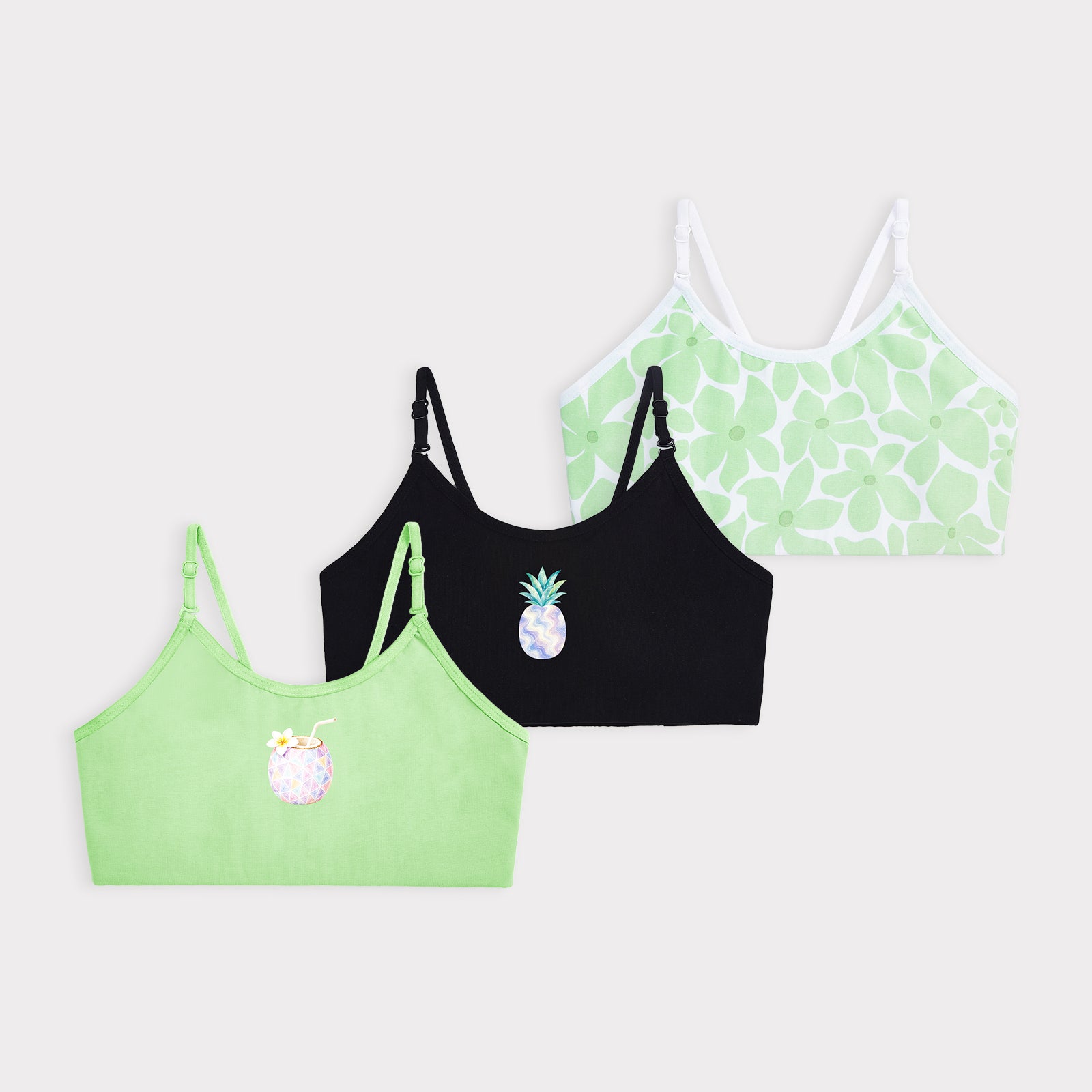 Petal 3-pack Training Bra Set