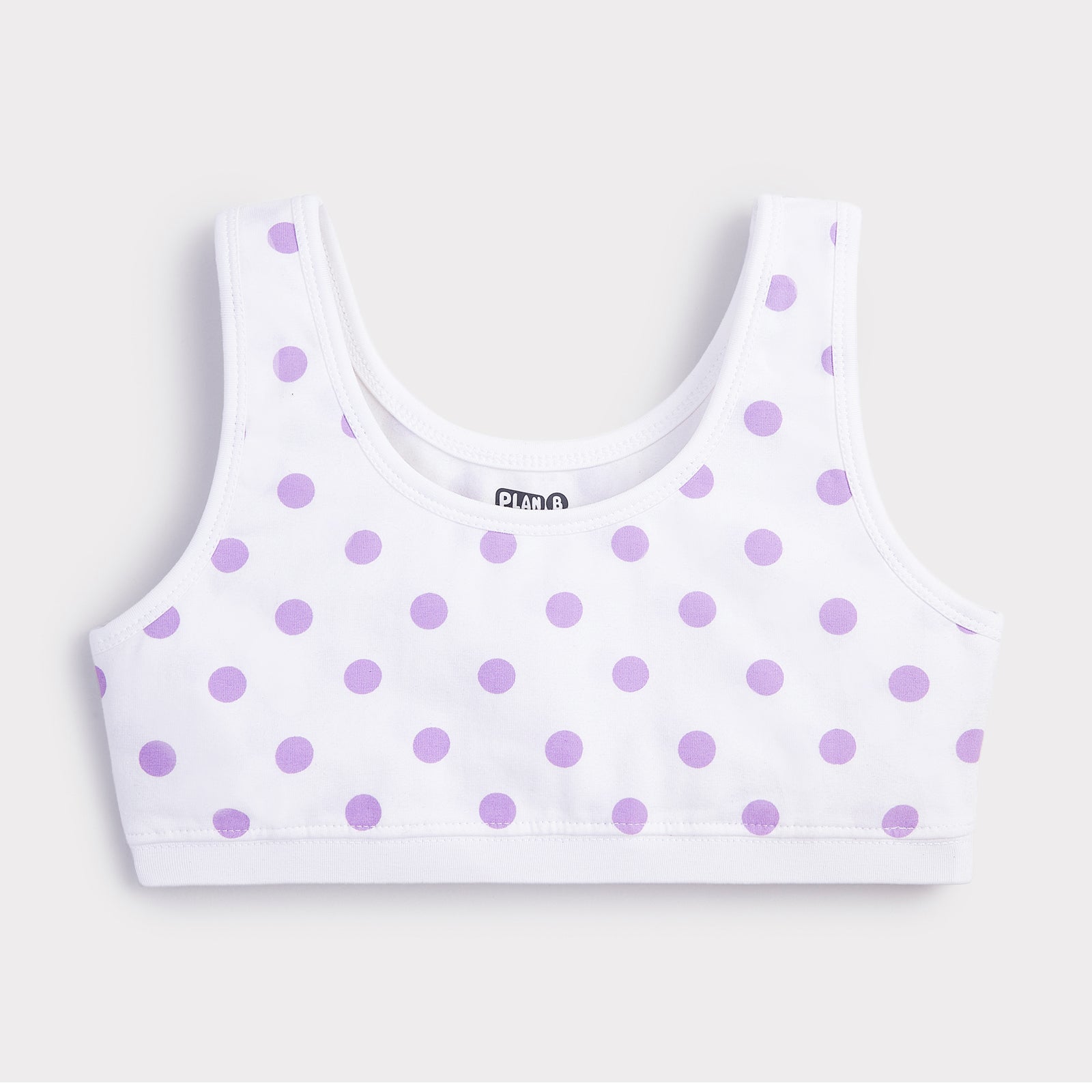 U-Shaped Polka Double Layered Sports Bra