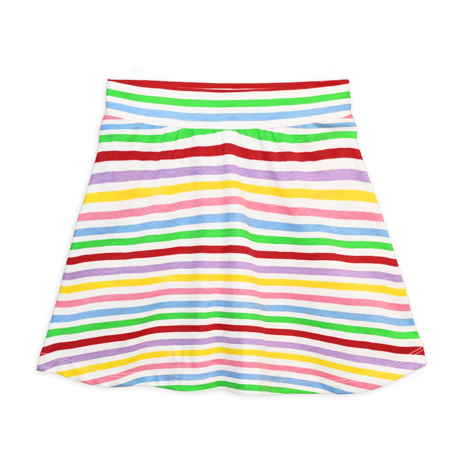 Off-White Striped Skater Skirt & Top Set