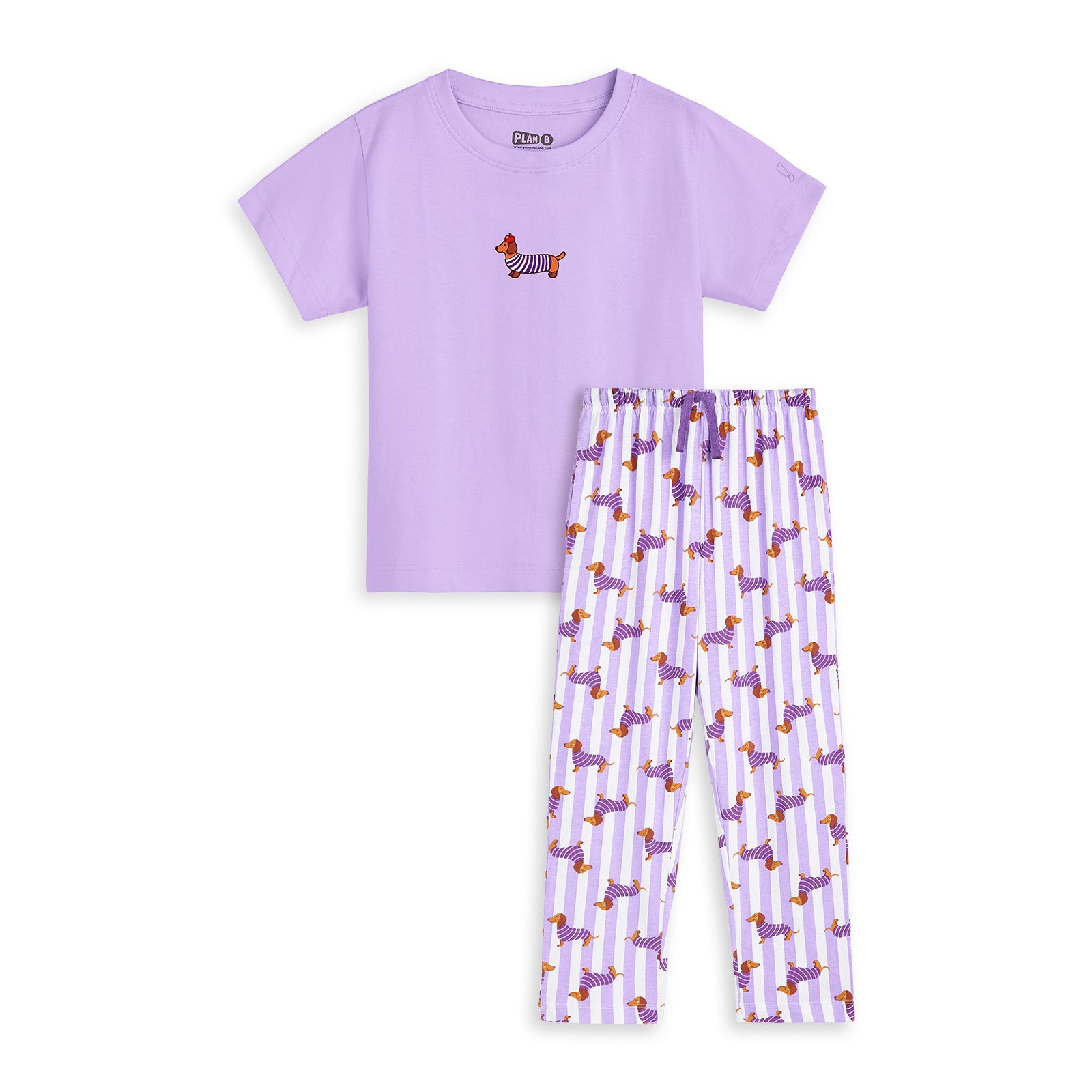 Lavender Doggy Pajama Nightsuit