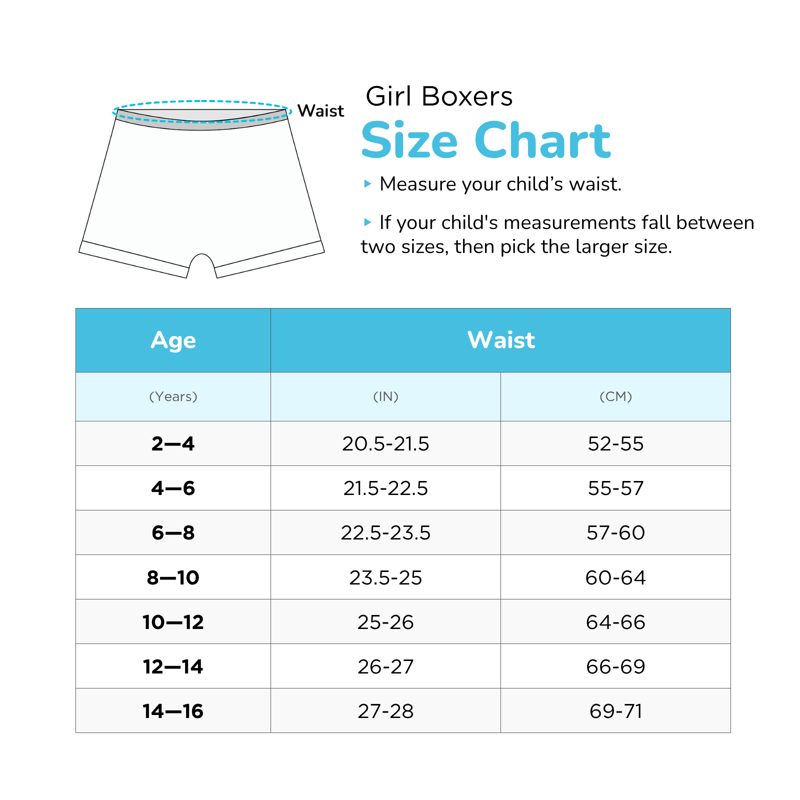 Seashells 3-Pack Girl Boxer