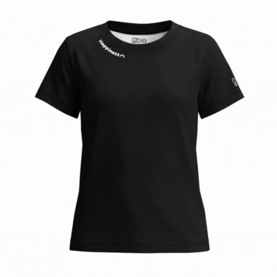 Happy Black Padded Top