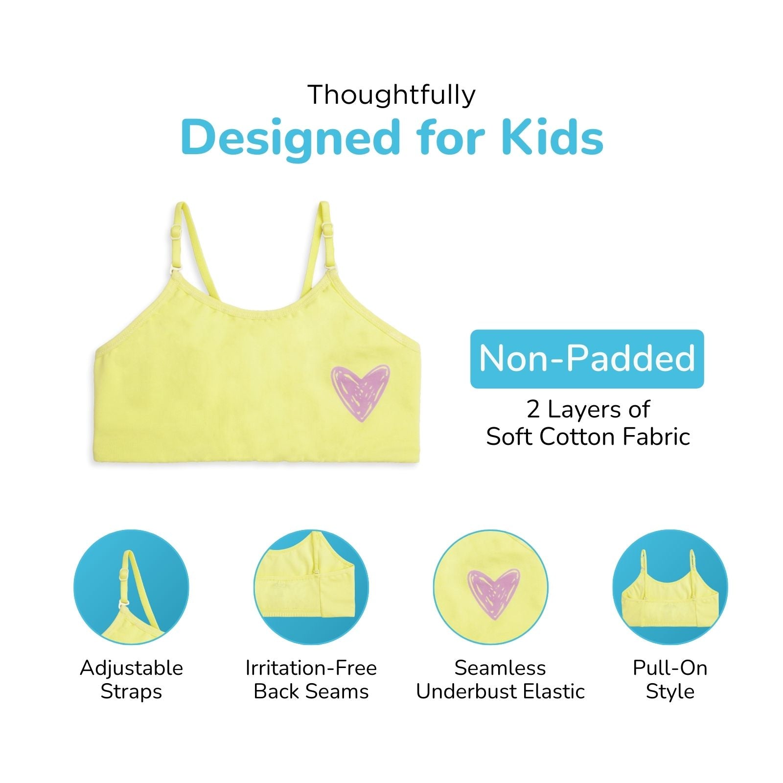 Heartthrob 3-Pack Training Bras