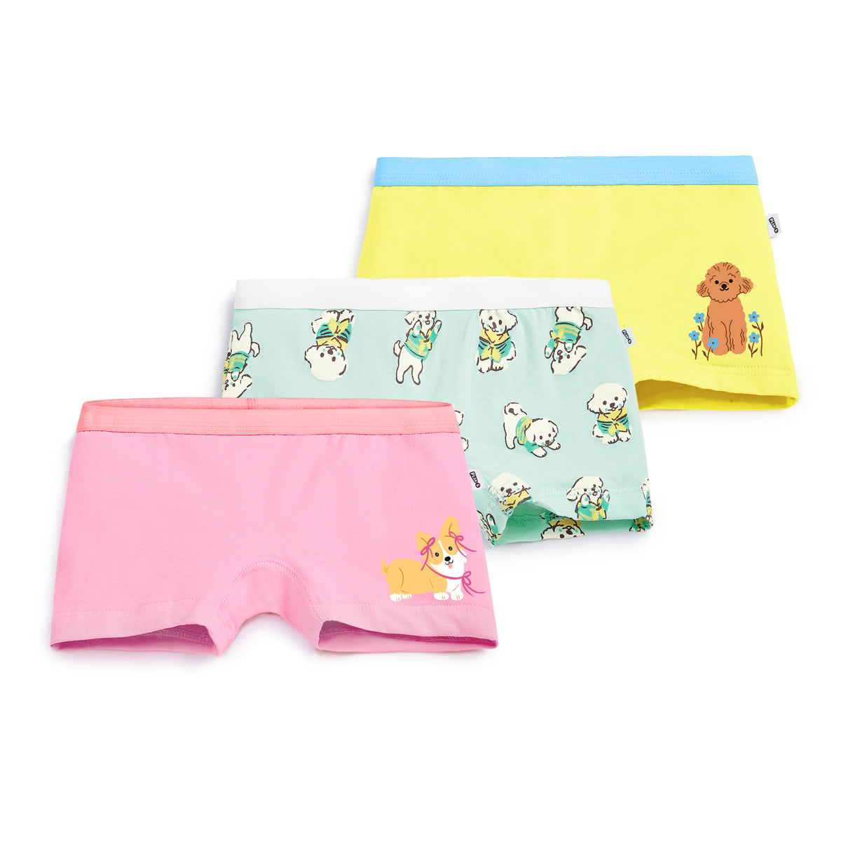 Puppies 3-pack Girl Trunks