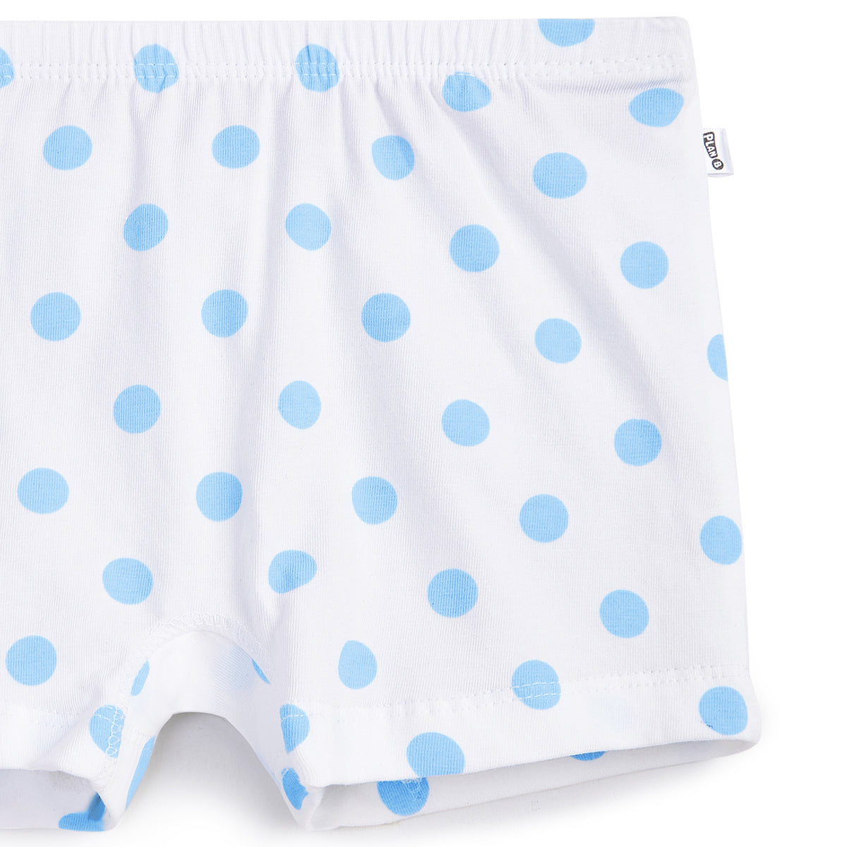 Blue Polka Girl Boxer
