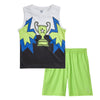 Winner Dry Fit Vest & Lime Shorts Set