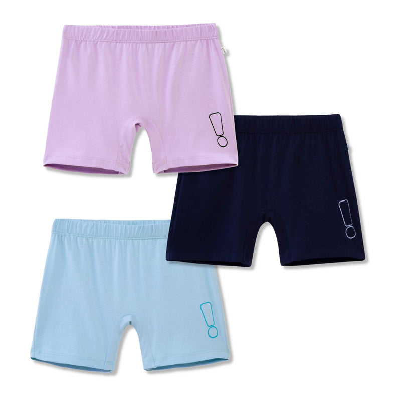 3-Pack Inner Shorts - Lavender, Blue, Navy