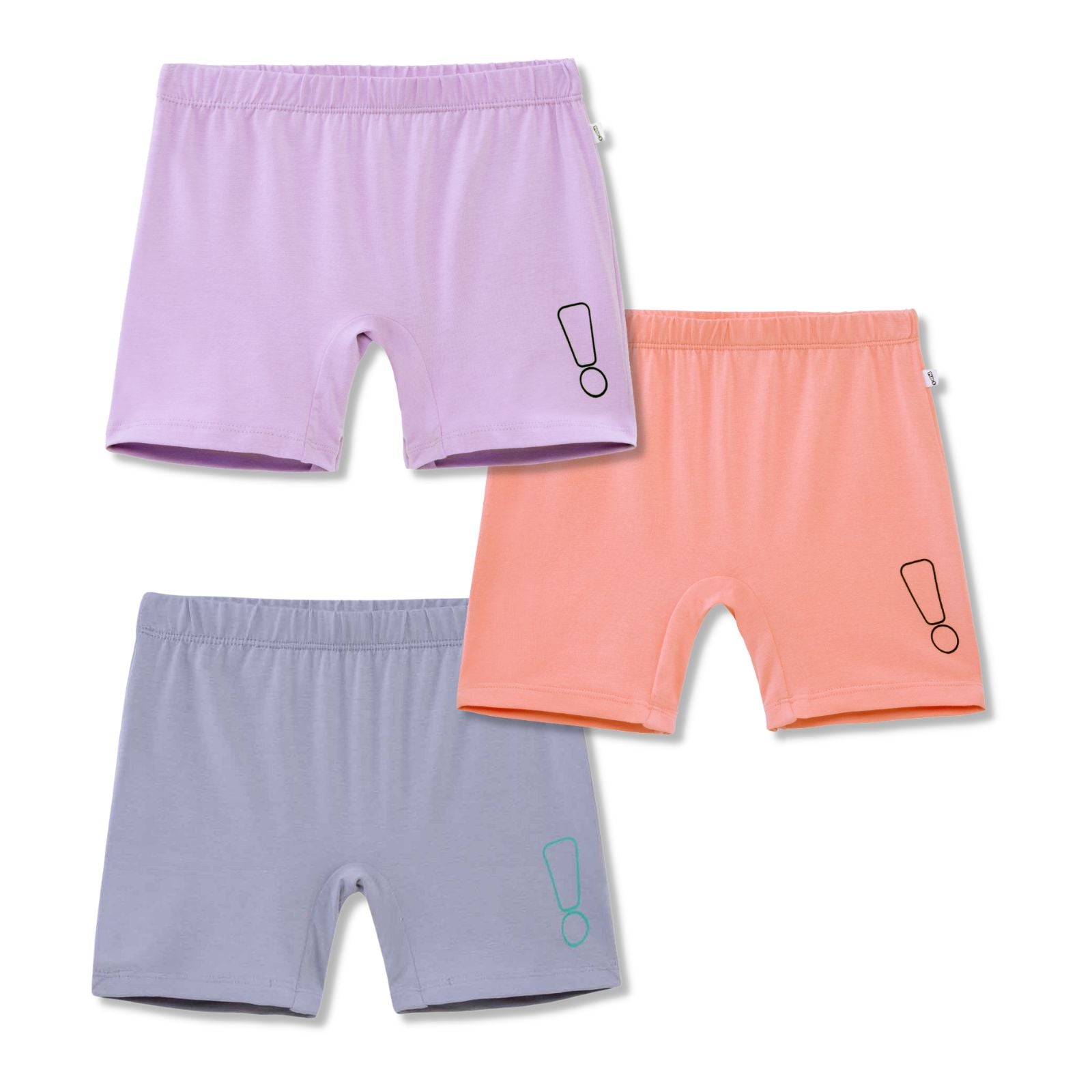 3 Pack Inner Shorts Peach Lavender Grey Plan B