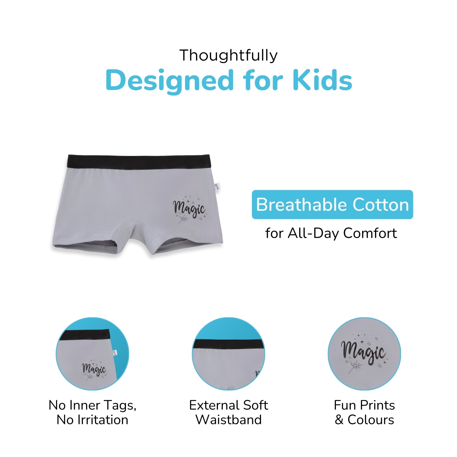 Magic 3-Pack Preteen Trunks