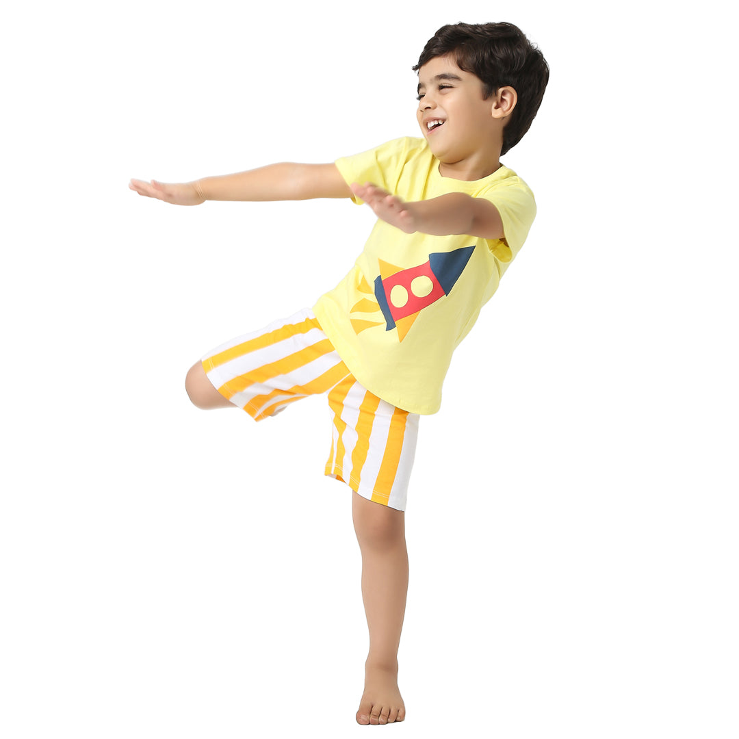Rocket Shorts & Tshirt Nightsuit