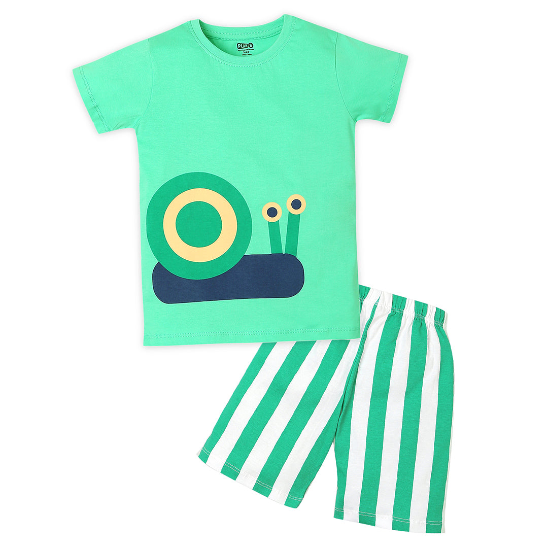 Snail Shorts & Tshirt Nightsuit