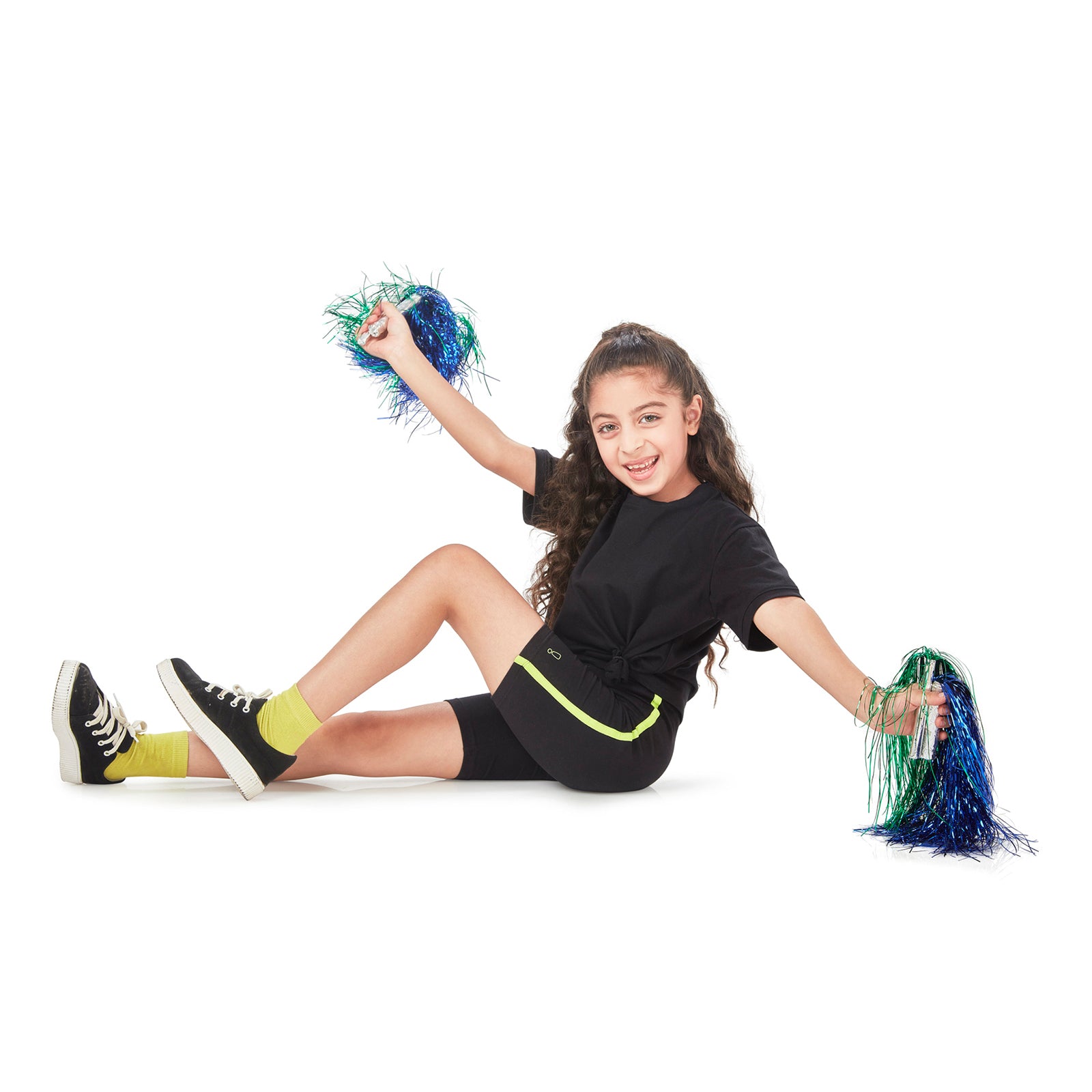 Black Neon Cycling Shorts