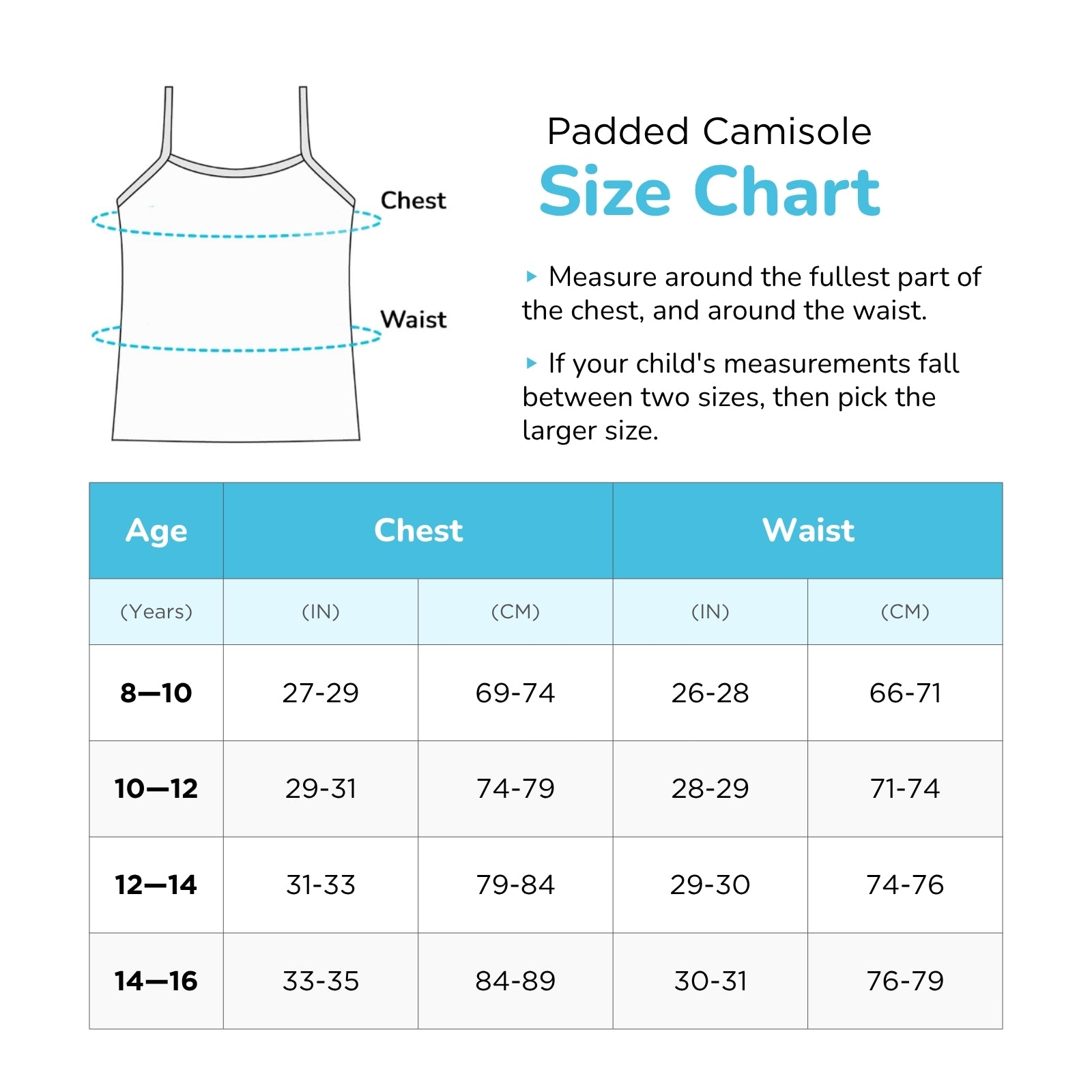 White Padded Camisoles