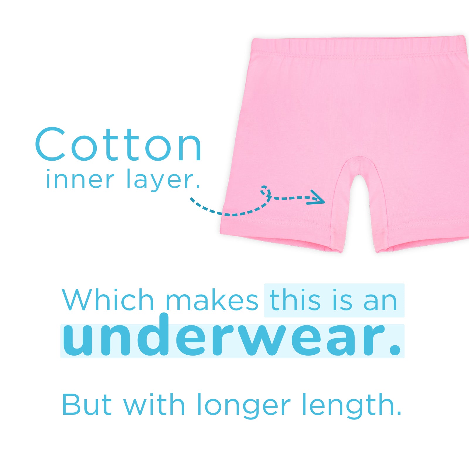 Pink & Grey 2-Pack Inner Shorts
