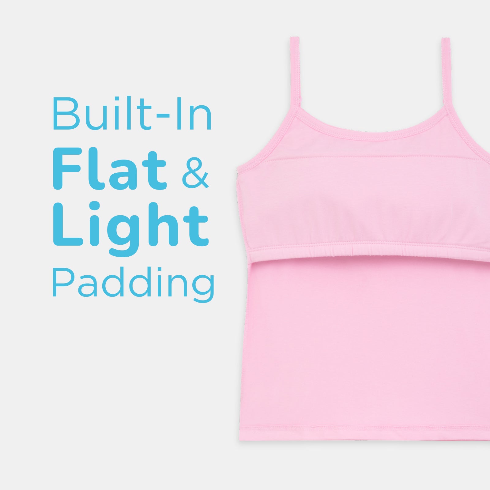 Pink, Black & White 3-Pack Padded Camsioles