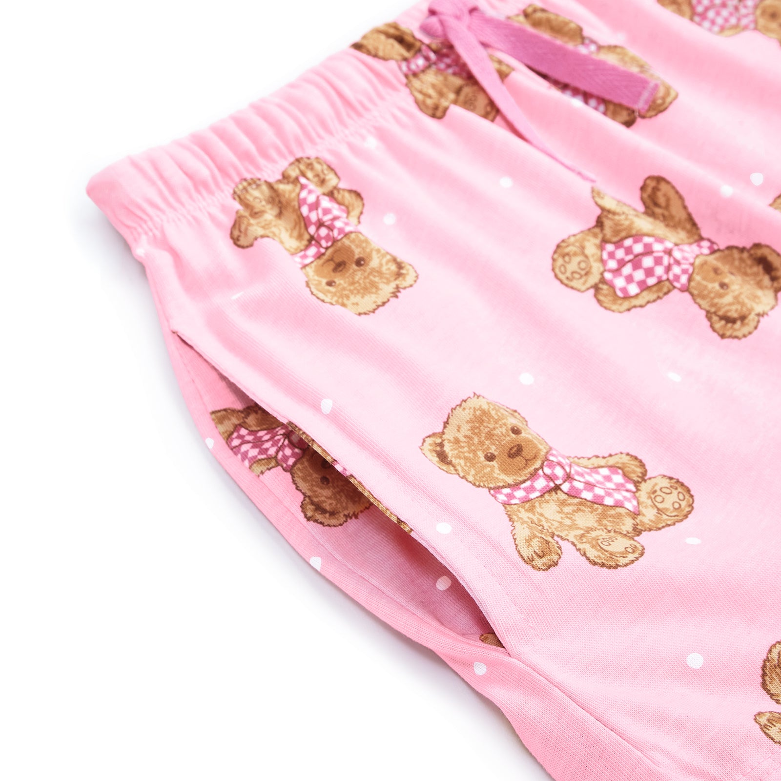 Pink Teddy Night Shorts