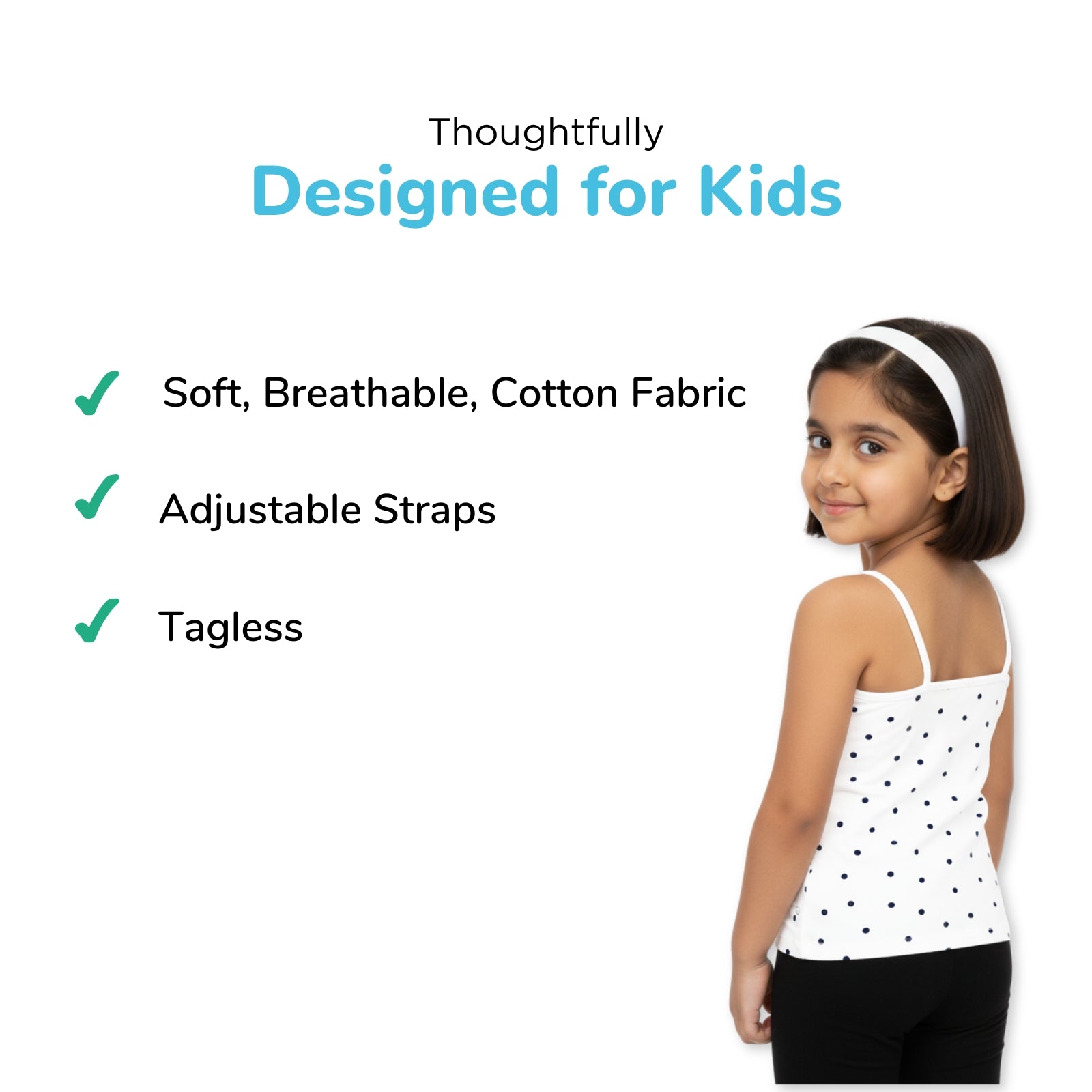 White Polka Camisole