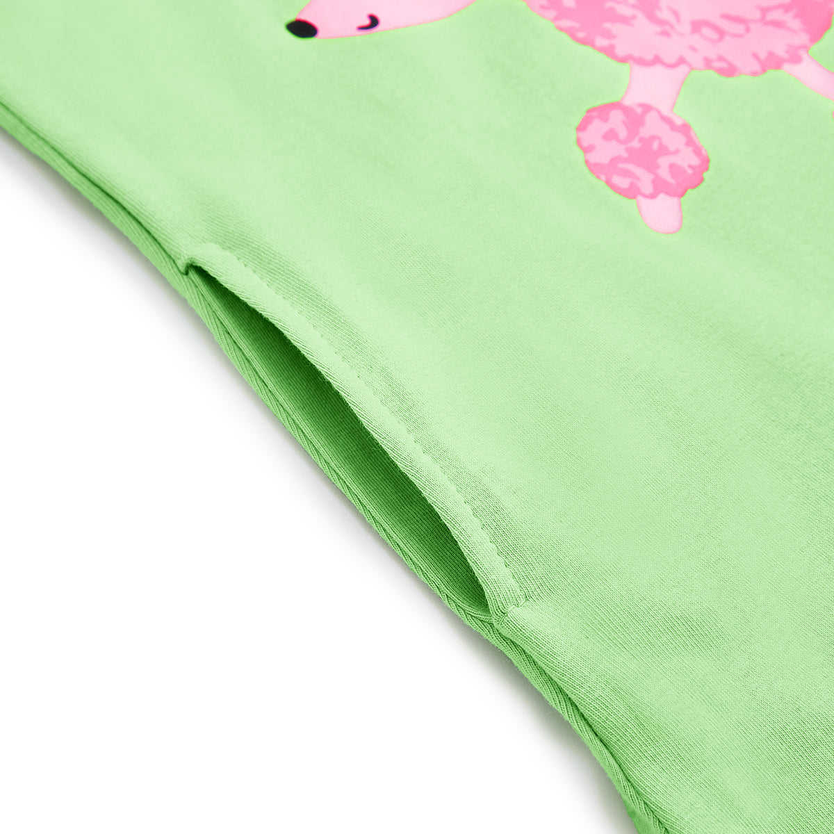 3-in-1 Green Pinafore Dress, T-shirt & Inner Shorts Set