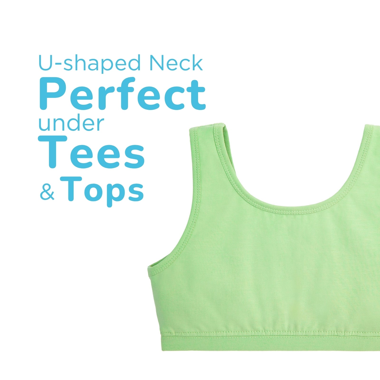 U-Shaped Music Double Layered Sports Bra
