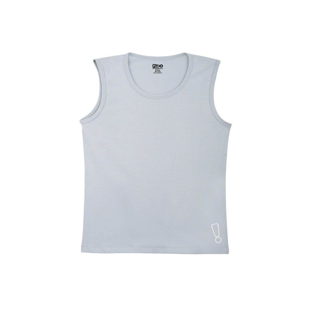 Grey Sports Brief & Vest Set