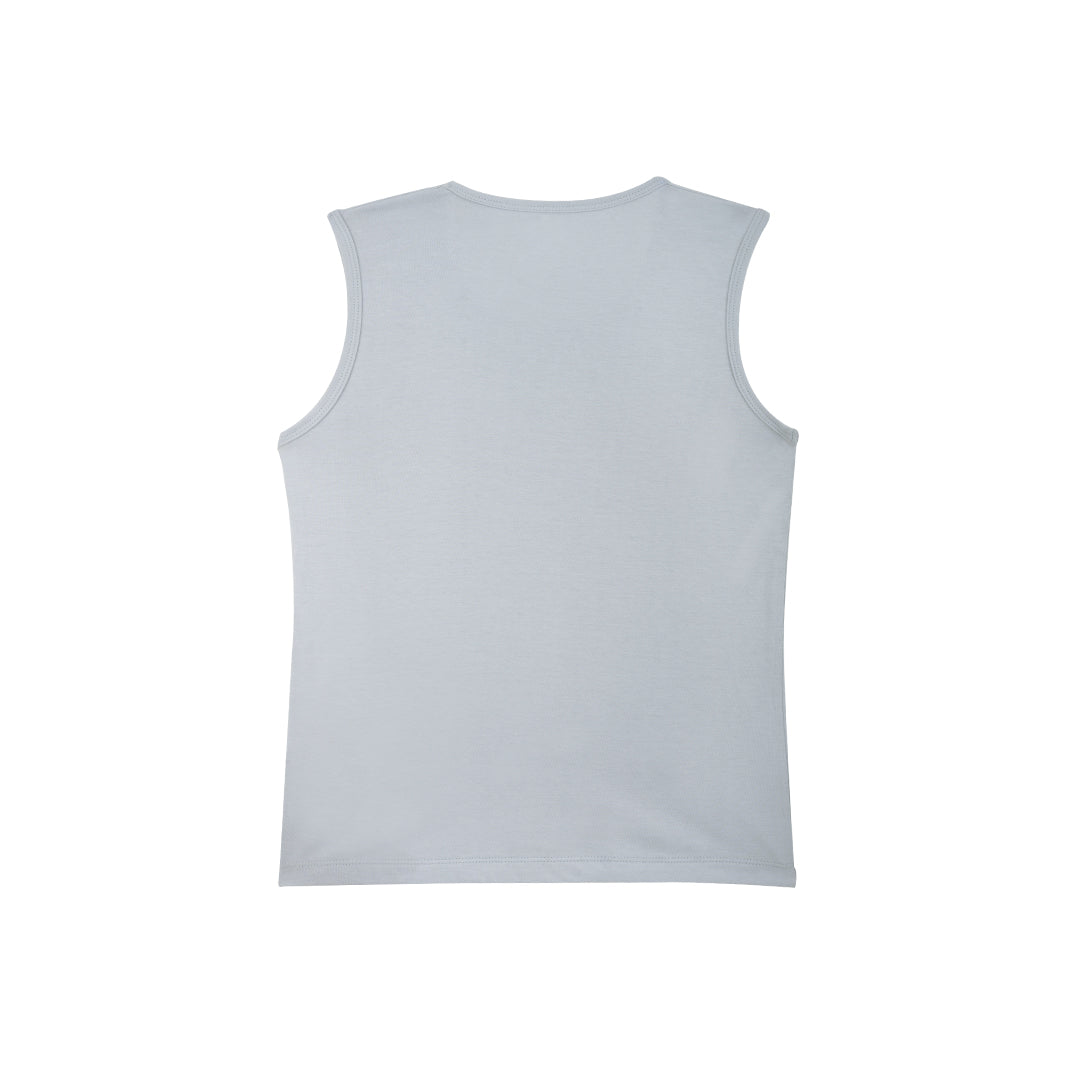 Grey Sports Brief & Vest Set