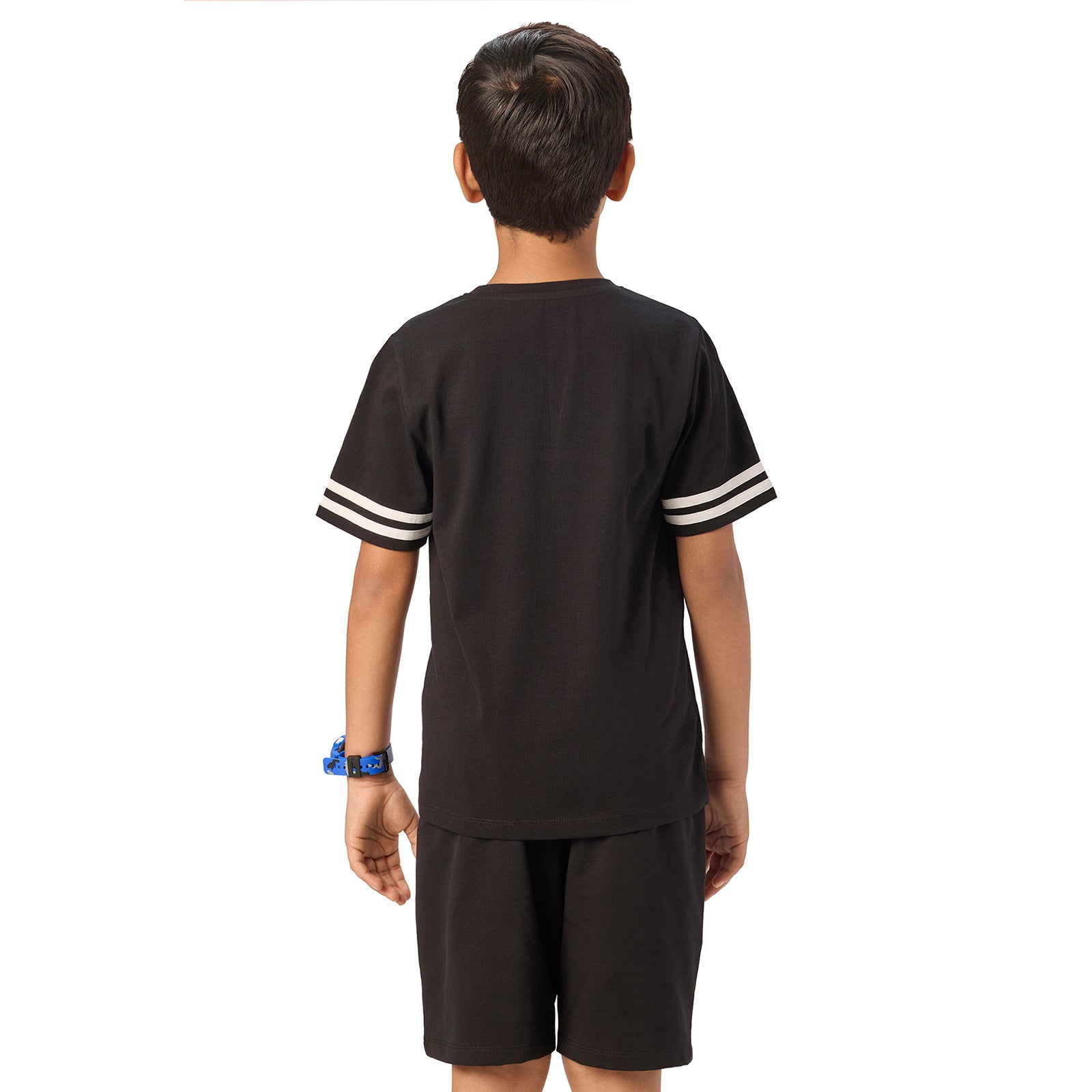 Black T-shirt & Black Shorts Set