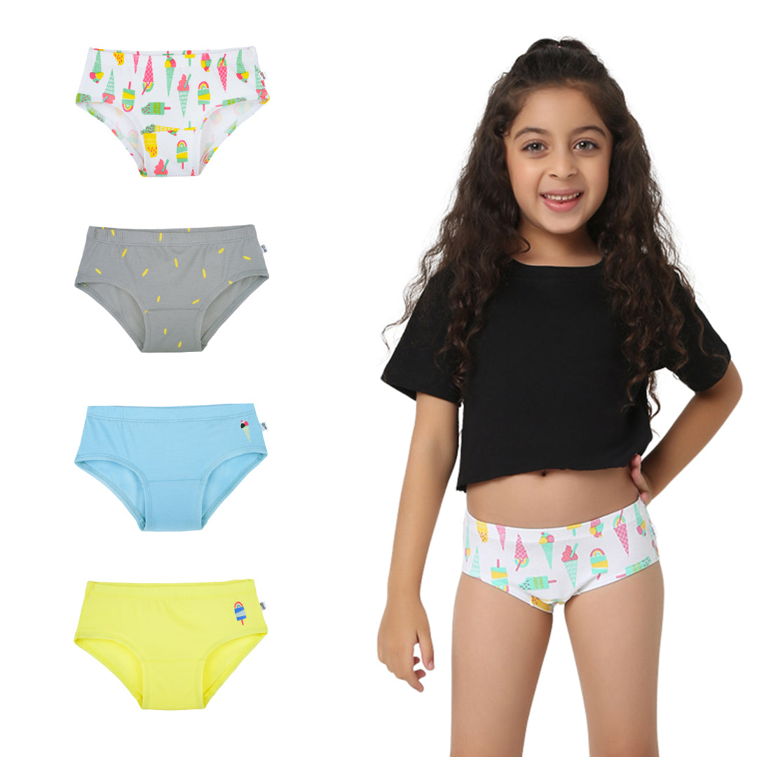 preteen panties Icecream - 4-Pack Hipsters