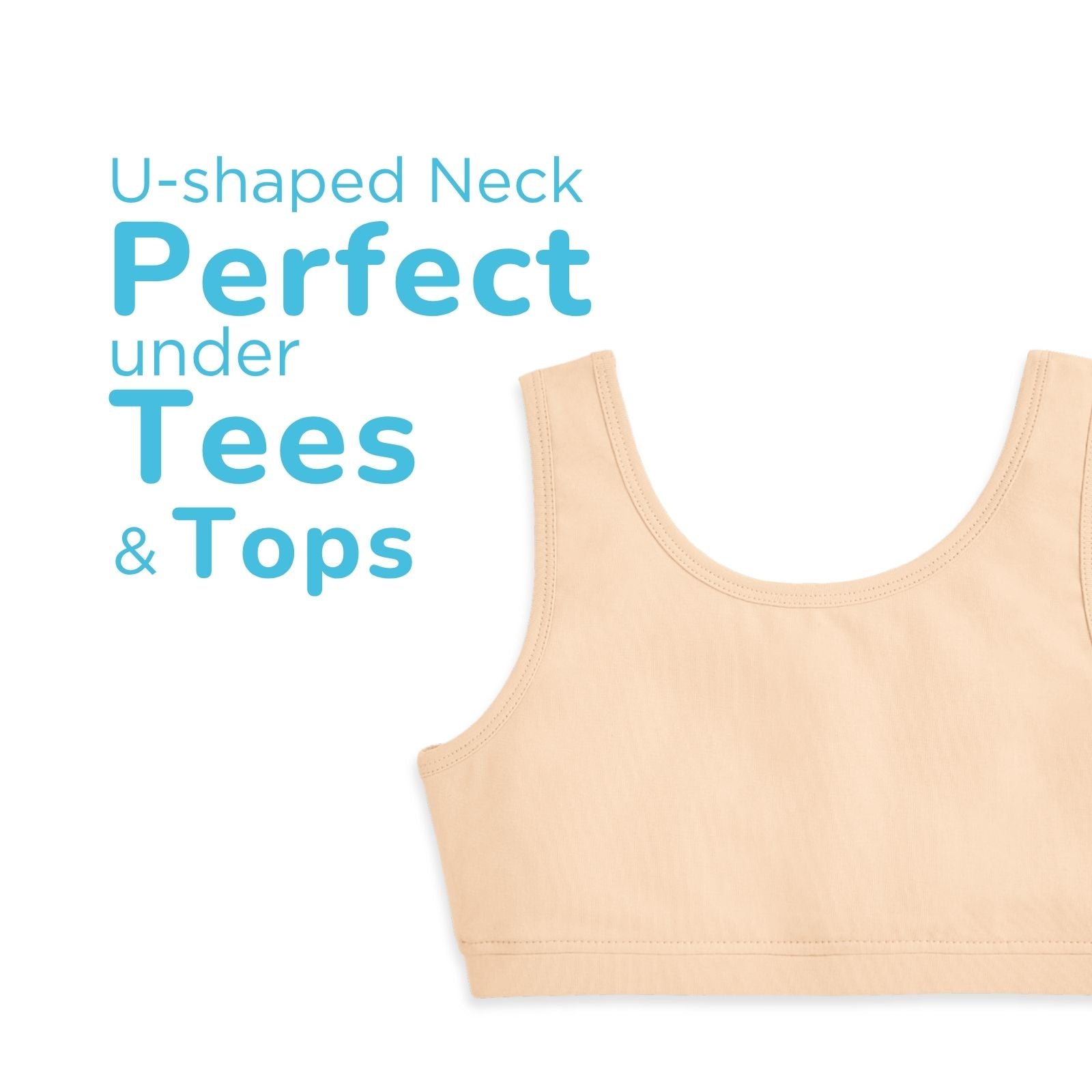 U-Shaped Skin Double Layered Sports Bra