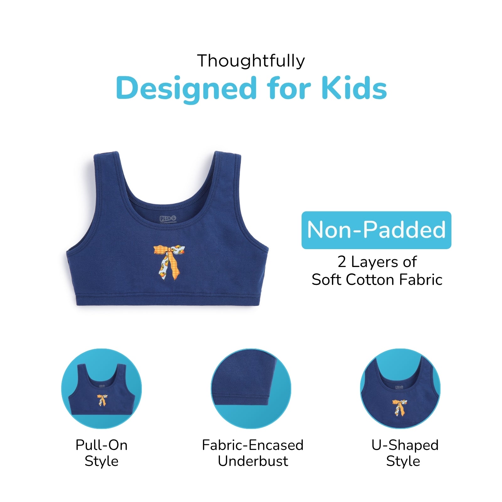 U-Shaped Bow Double Layered Sports Bra