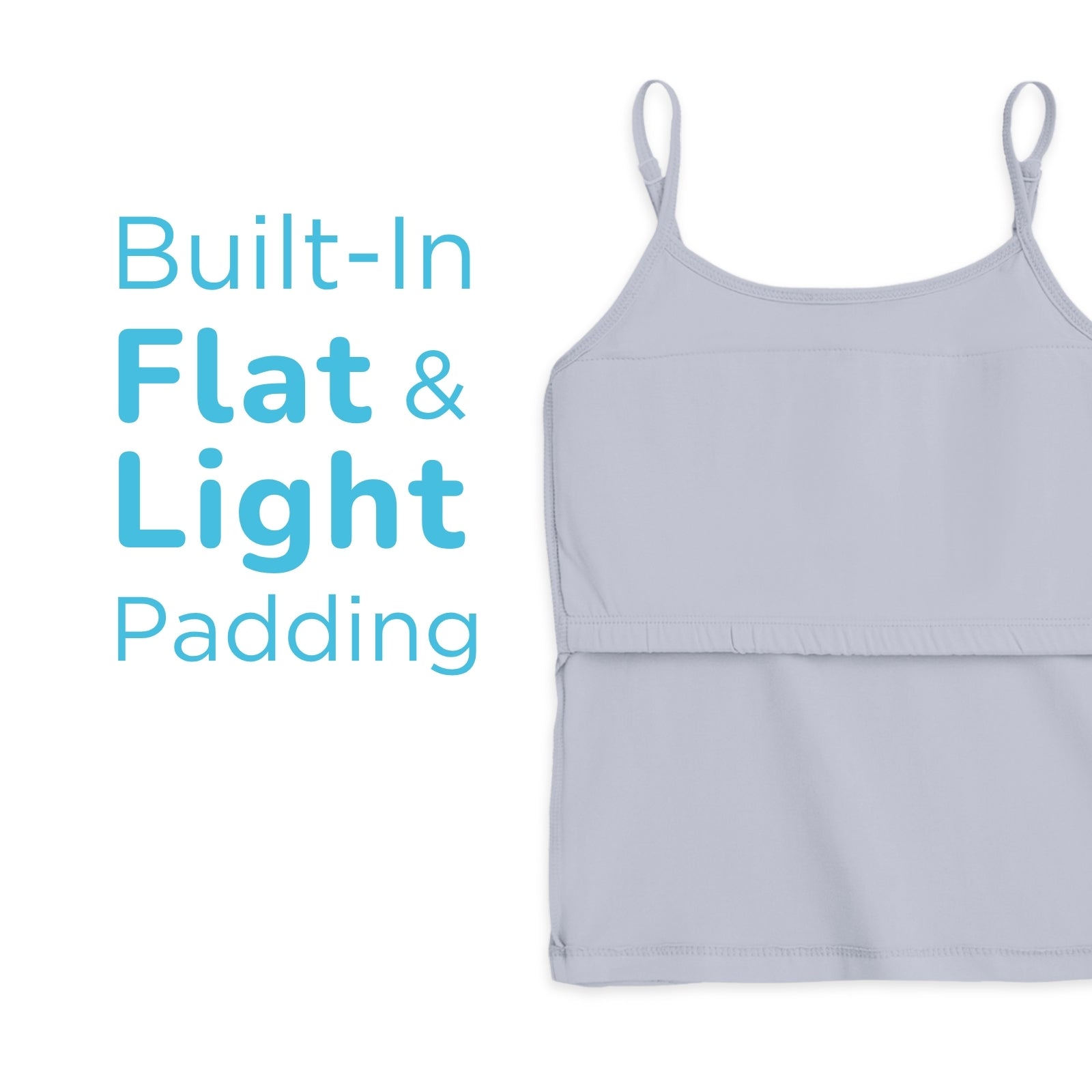 Steel Grey Padded Camisoles