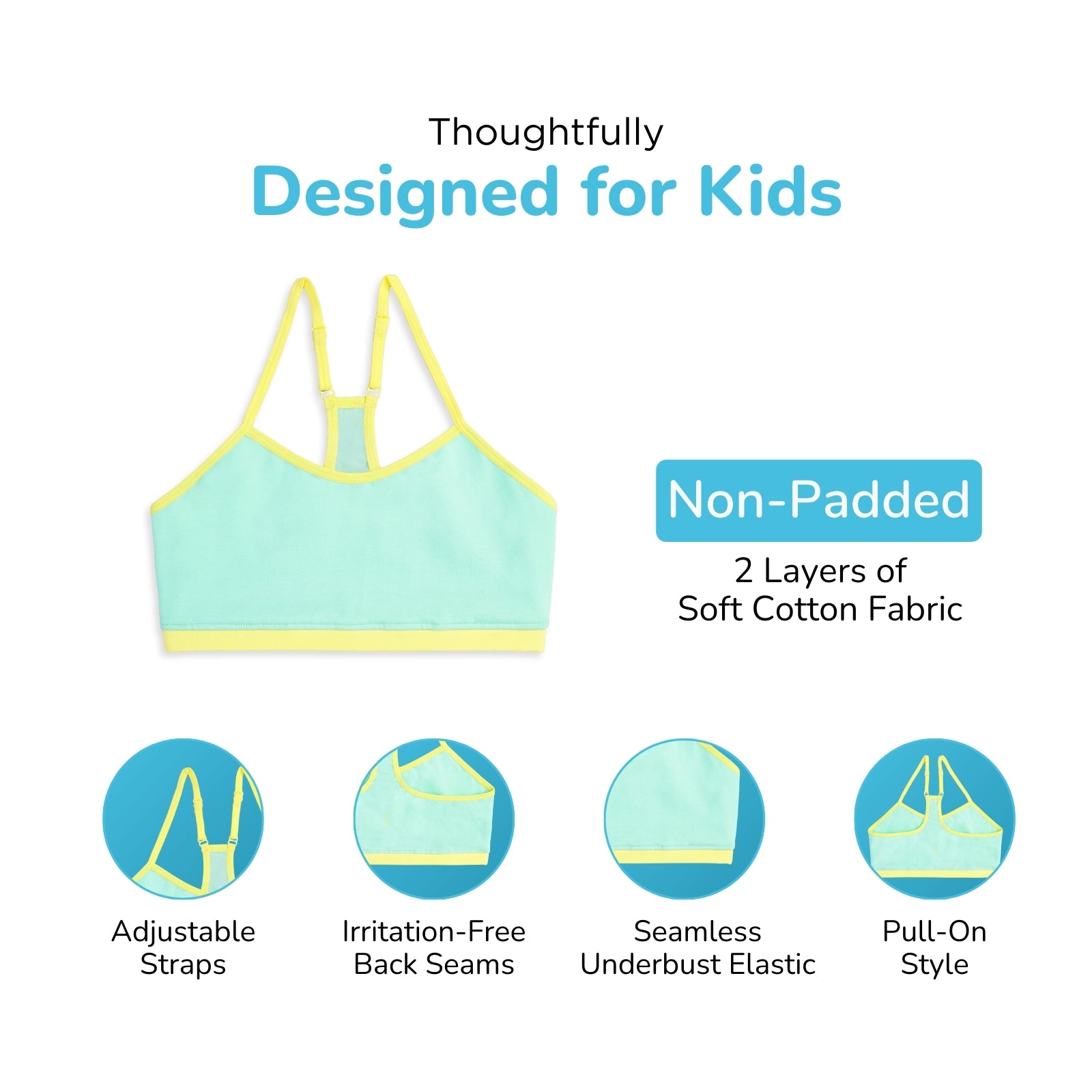 Blue Racerback Training Bra