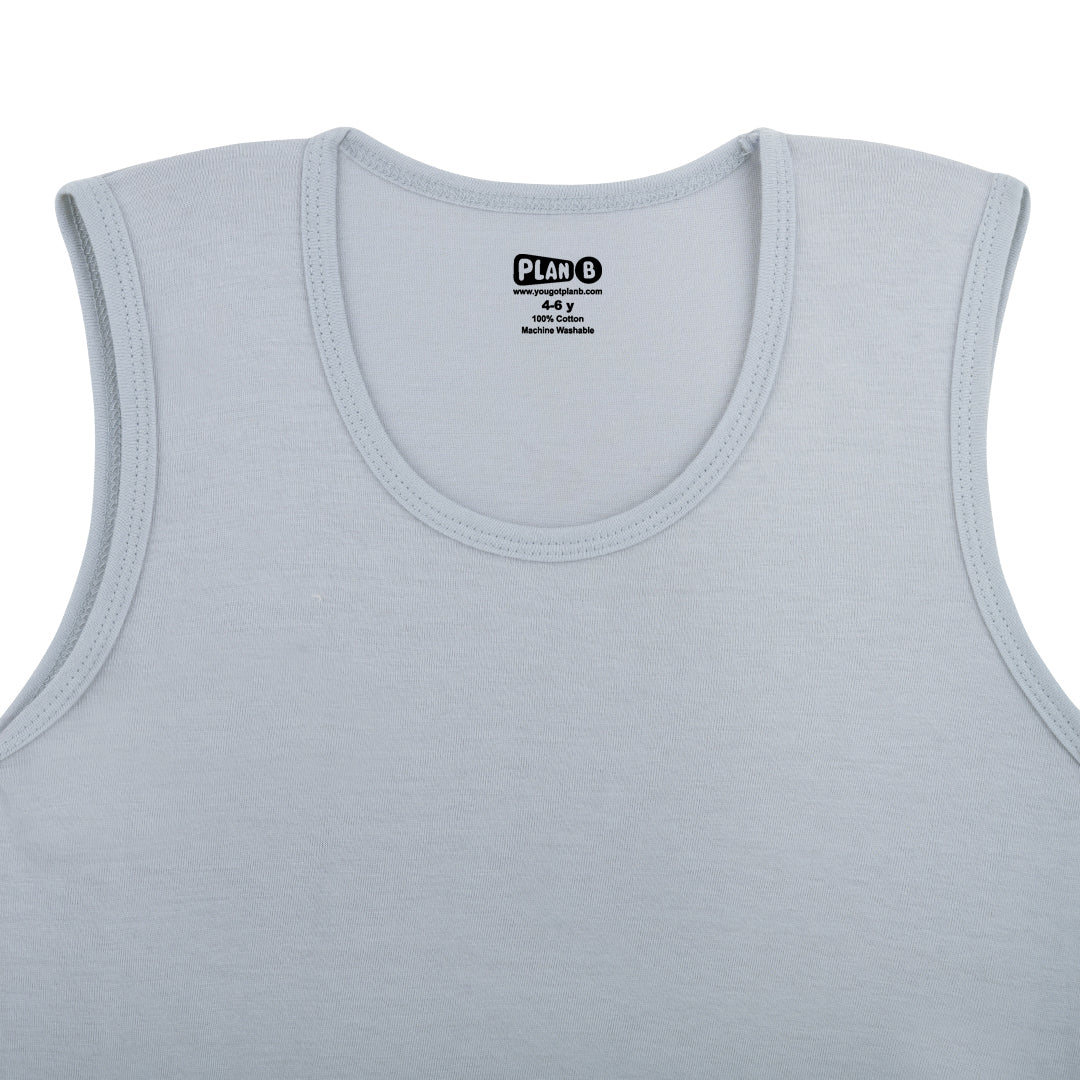 Grey Trunk & Vest Set