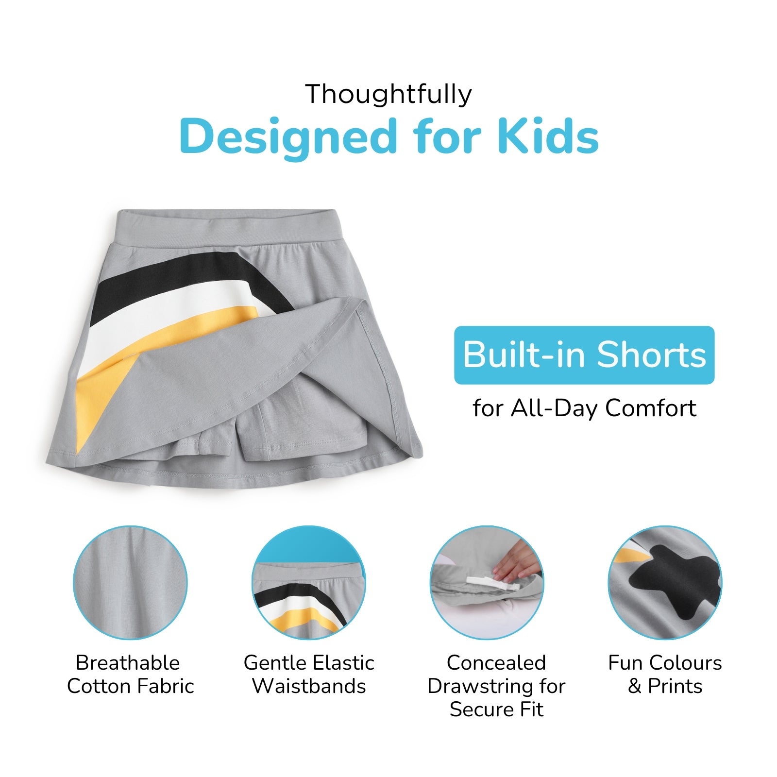 Star Crossed Skater Skirt with Inner Shorts