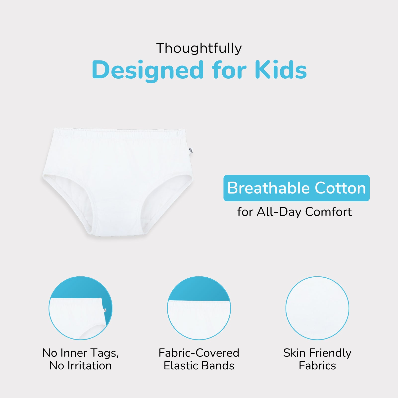 Vanilla 3-pack Preteen Hipsters