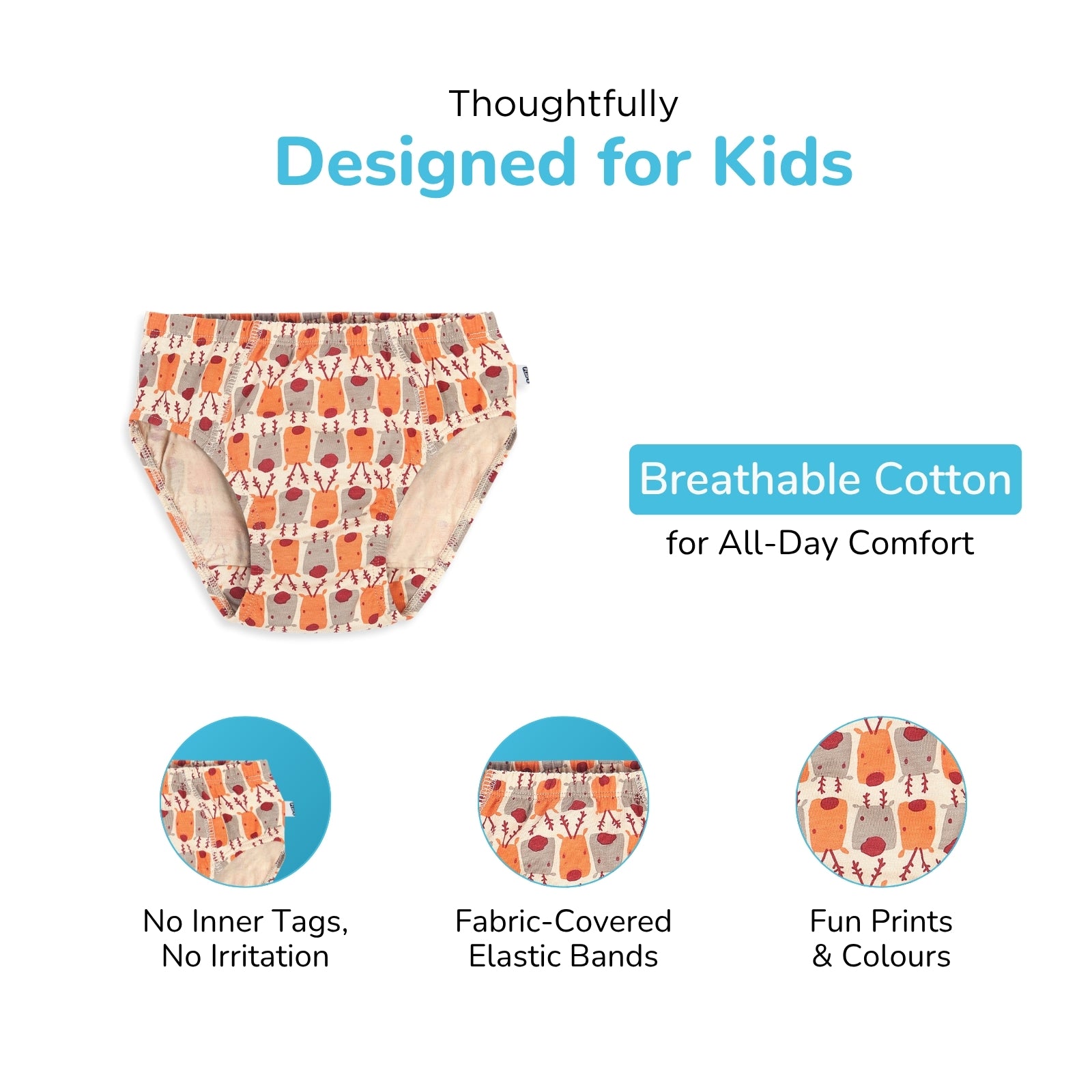 White Xmas - 3-Pack Boy Underwear