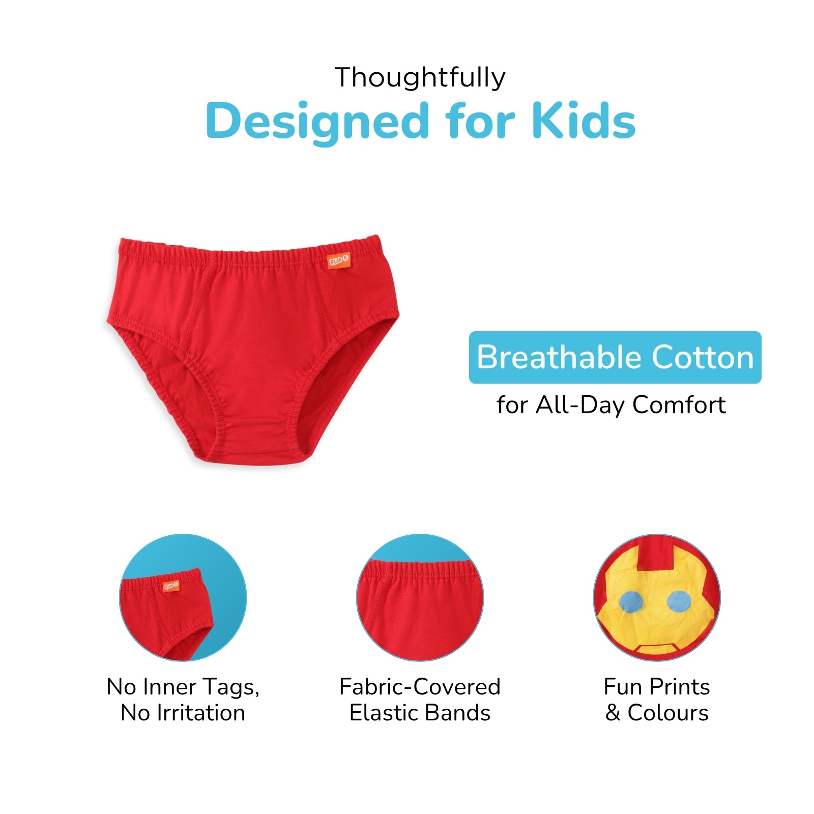 Marvel-ous Men 3-Pack Boy Underwear