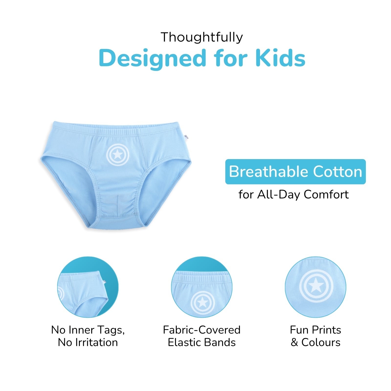 Blue Sports Boy Brief