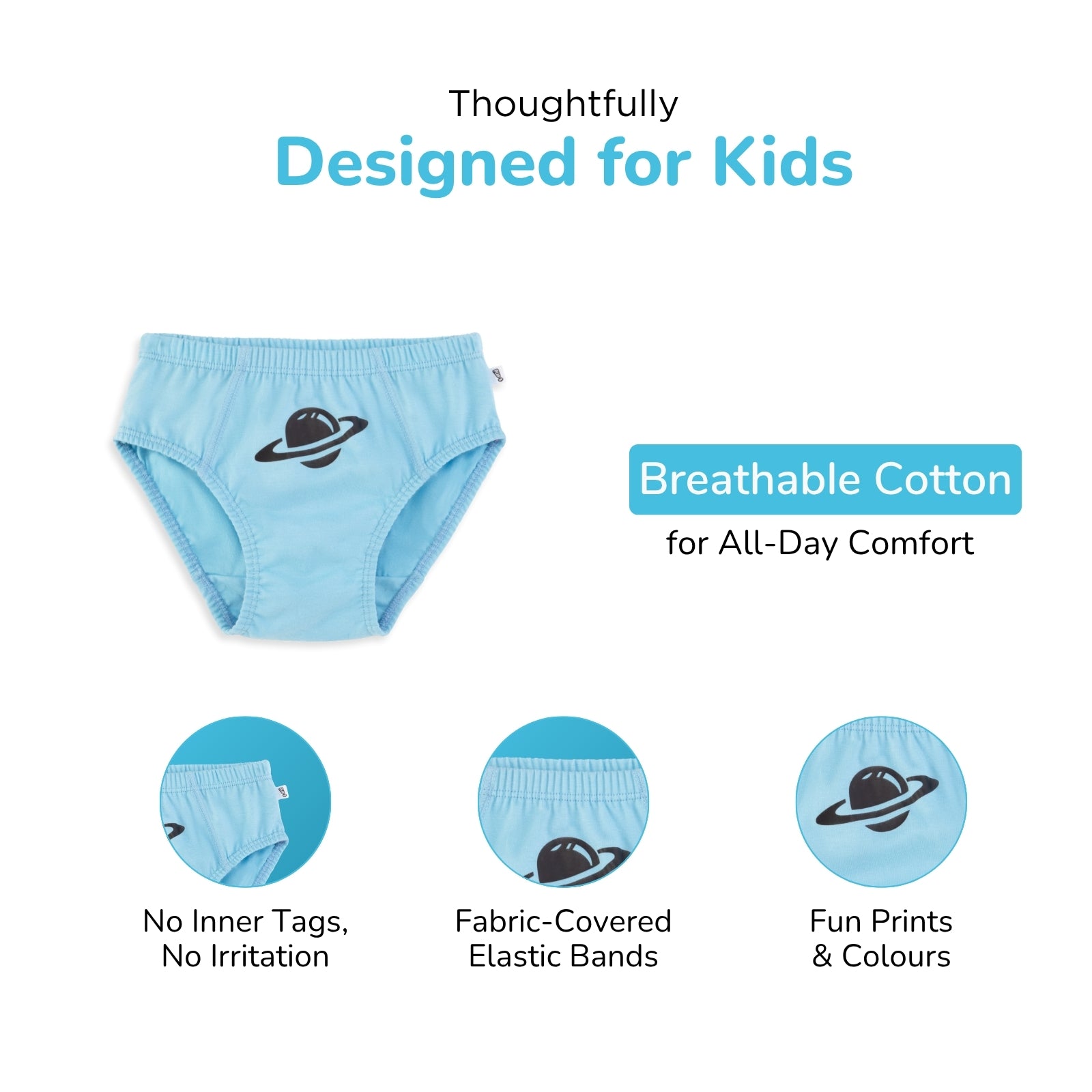 Space 3-Pack Boy Underwear