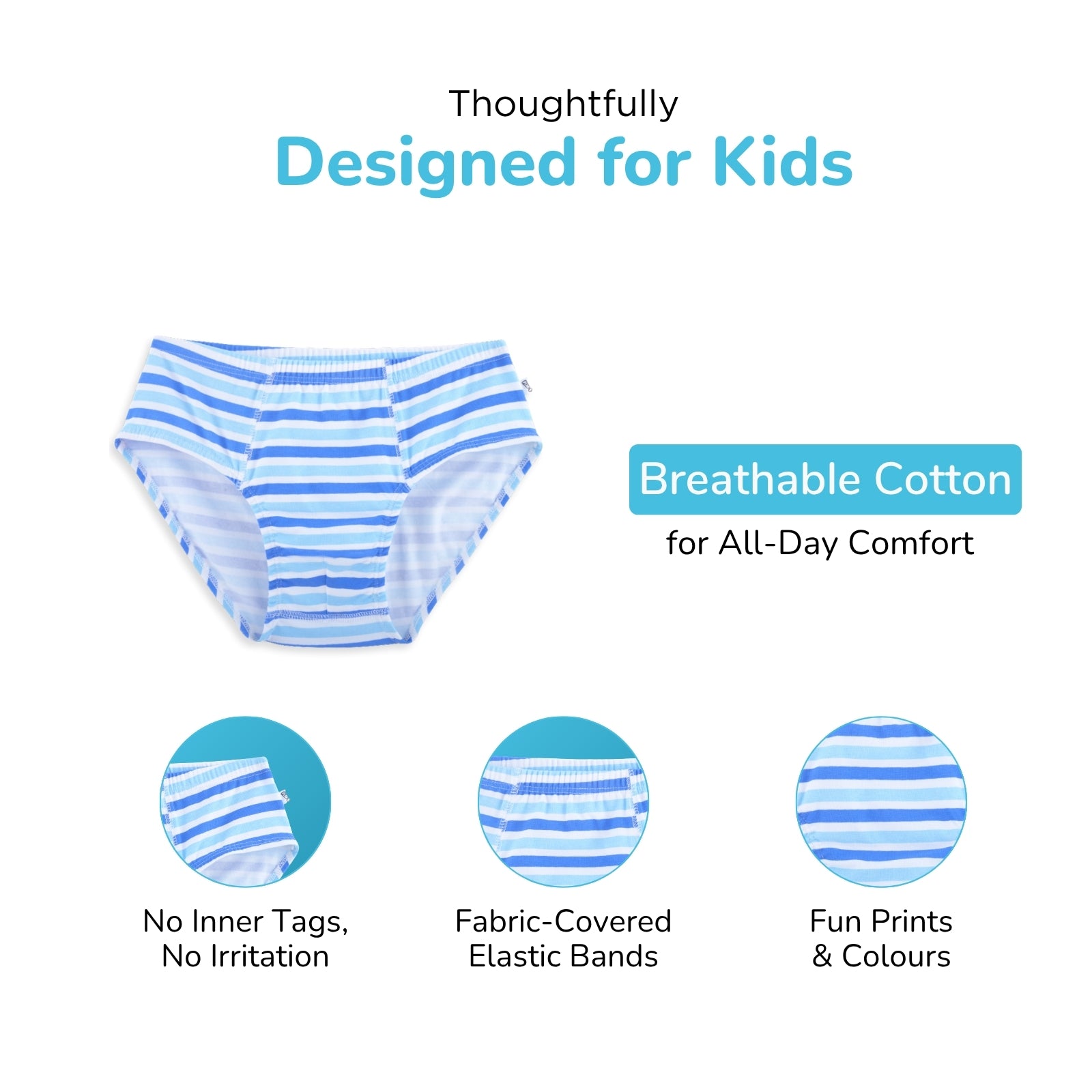 Stripes Sports Boy Brief